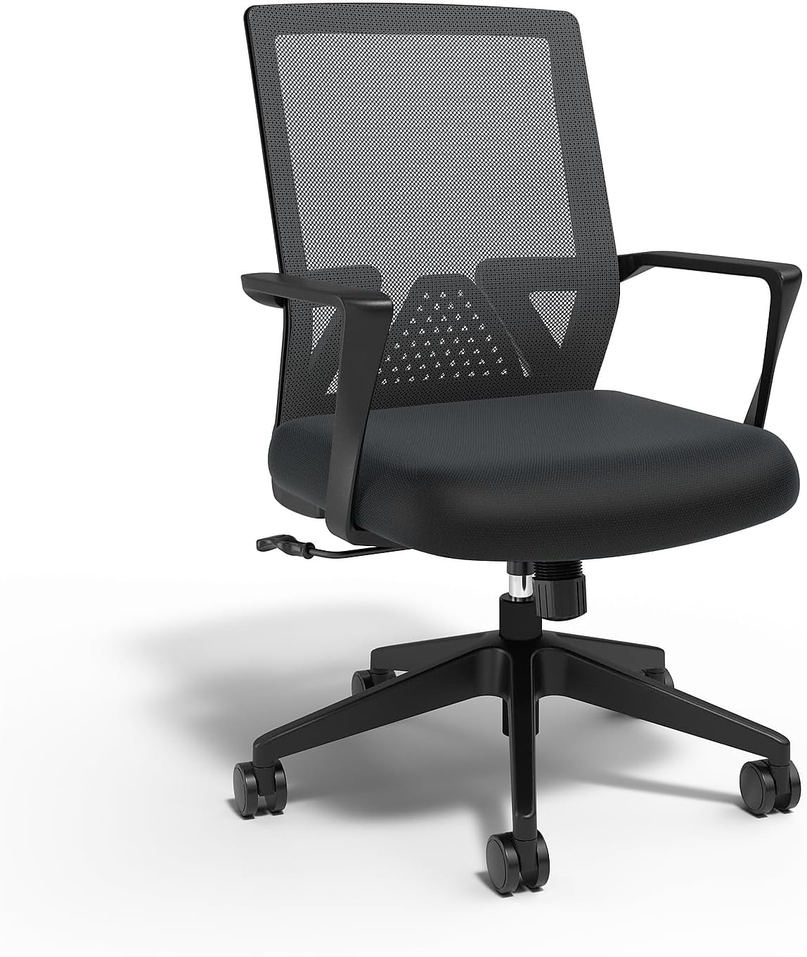 Cartwright Ergonomic Office Desk Chair, Adjustable with Breathable Mesh & Lumbar Support, Perfect for Home & Office, Black