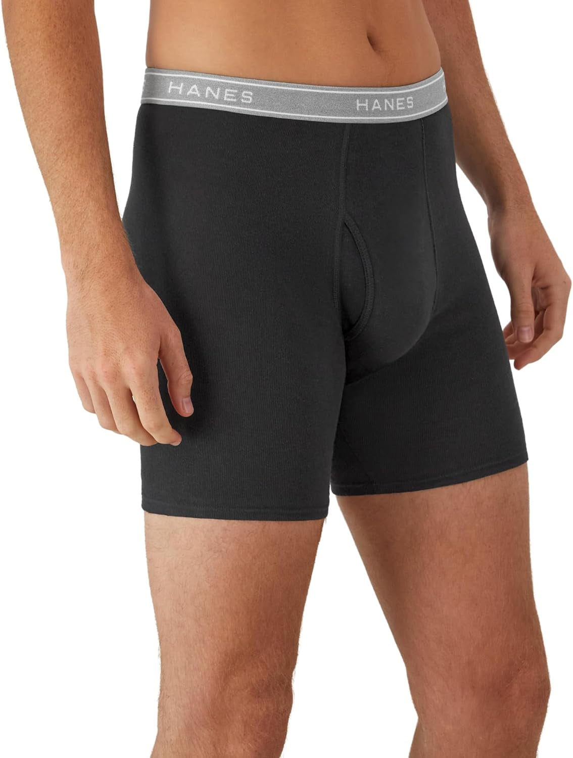 Mens Underwear Boxer Briefs Pack, Cool & Breathable Cotton Moisture-Wicking Underwear for Men, No Ride Up