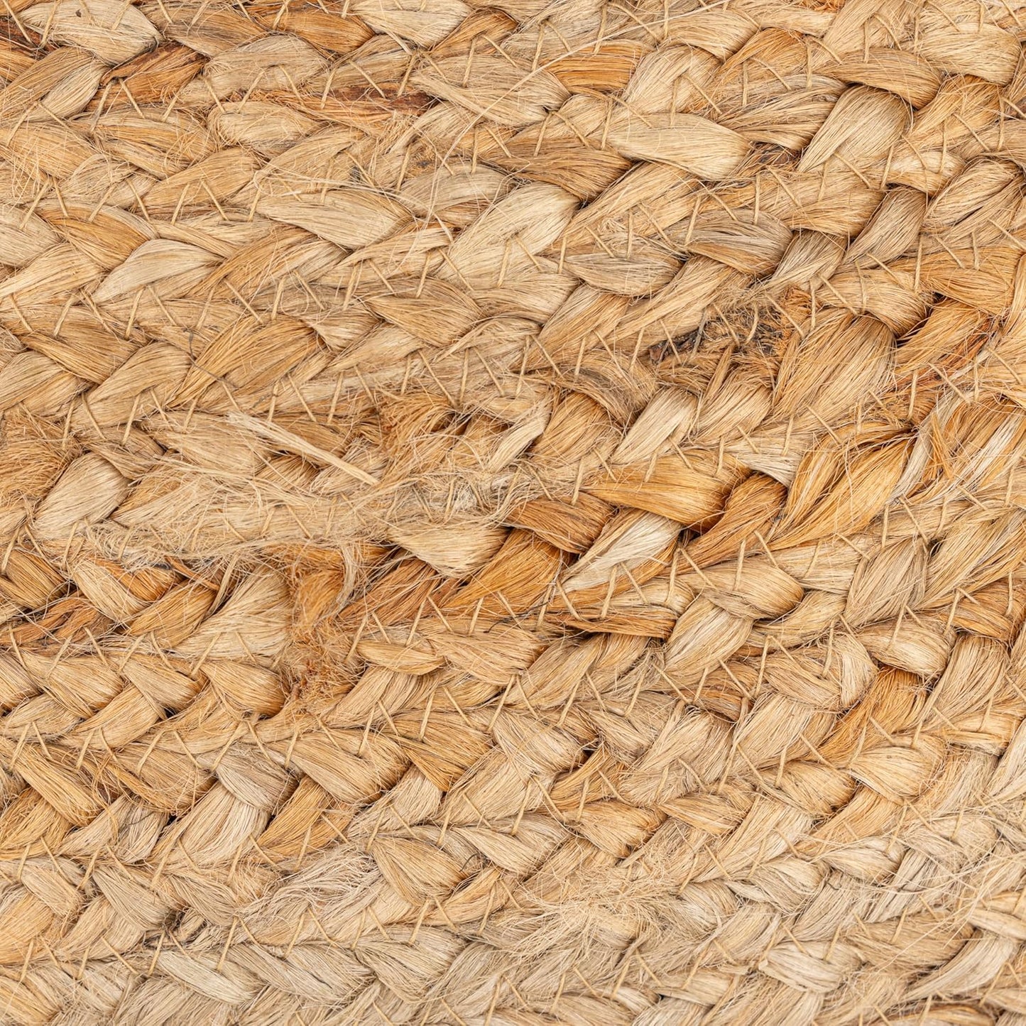 round Pouf Ottoman Footrest, Natural Jute Woven, Boho Pouf, Bohemian Style Casual Seating for Living Room, Bedroom, Patio Decor 19"X 19"X 10.5"