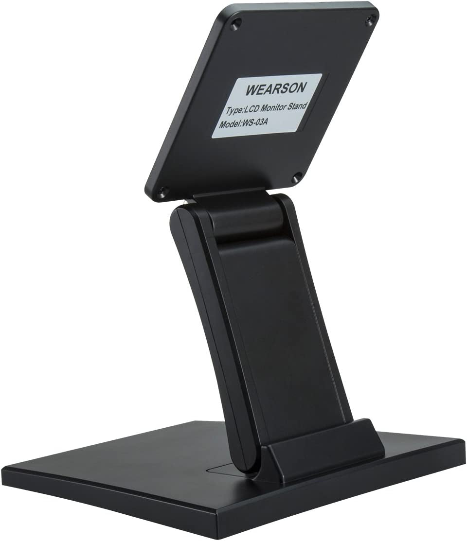 WS-03A Adjustable LCD TV Stand Folding Metal Monitor Desk Stand with VESA Hole 75X75Mm&100X100Mm