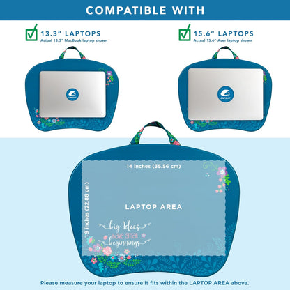 Mystyle Portable Lap Desk with Cushion - Big Ideas - Fits up to 15.6 Inch Laptops - Style No. 45311