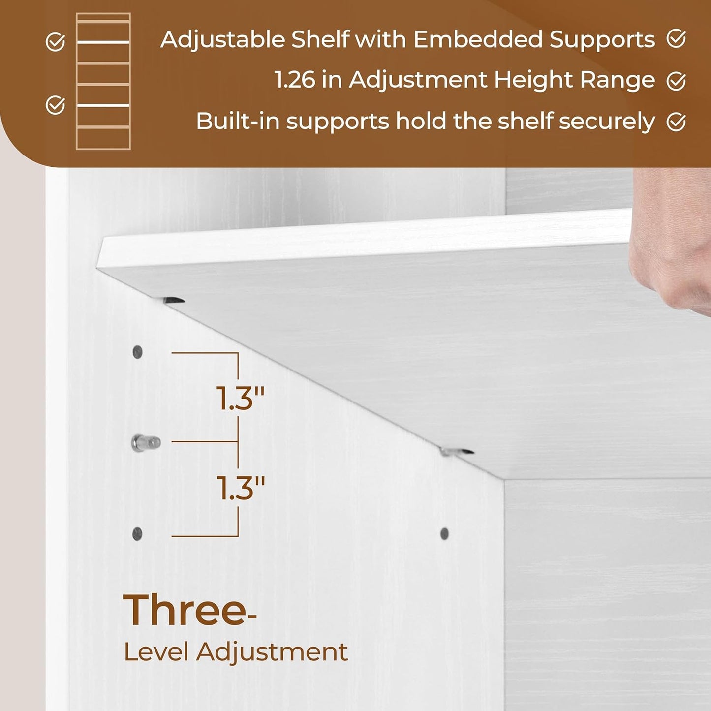 7-Tier Open Bookcase and Bookshelf, Modern Simple Floor Standing Display Storage Shelves with Top Open Compartment for Home Office, Living Room, Bed Room - White