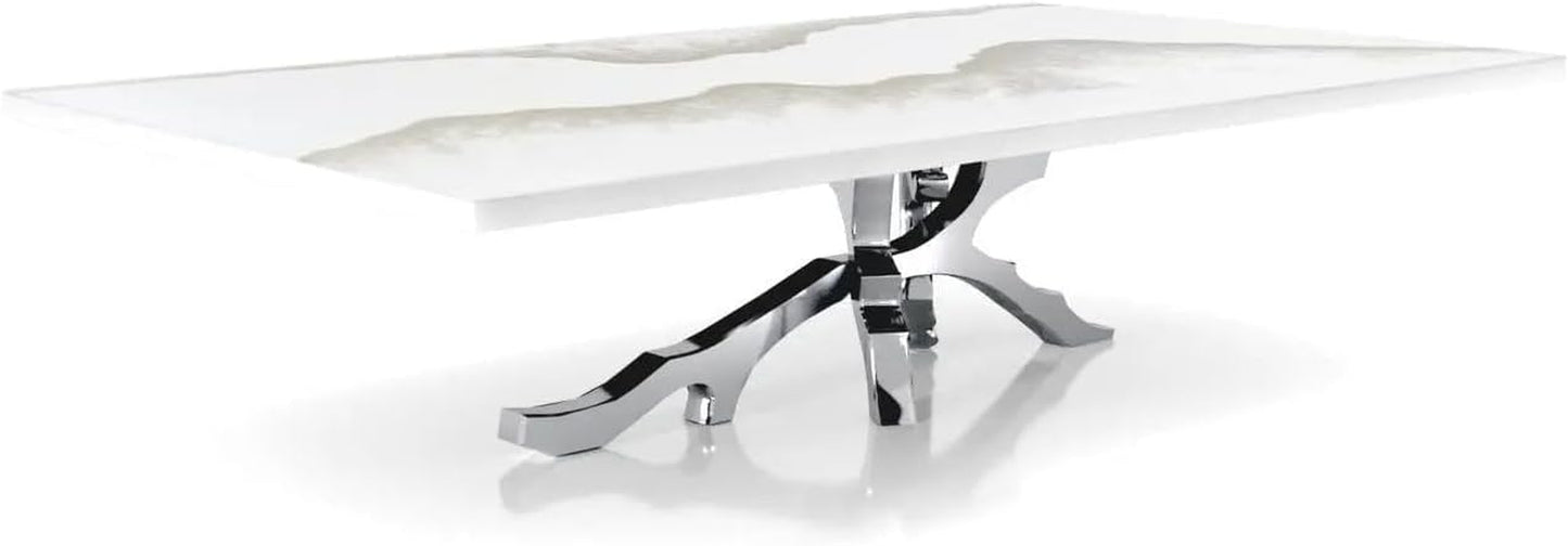 Albero Silver Art Top Coffee Tables - Small