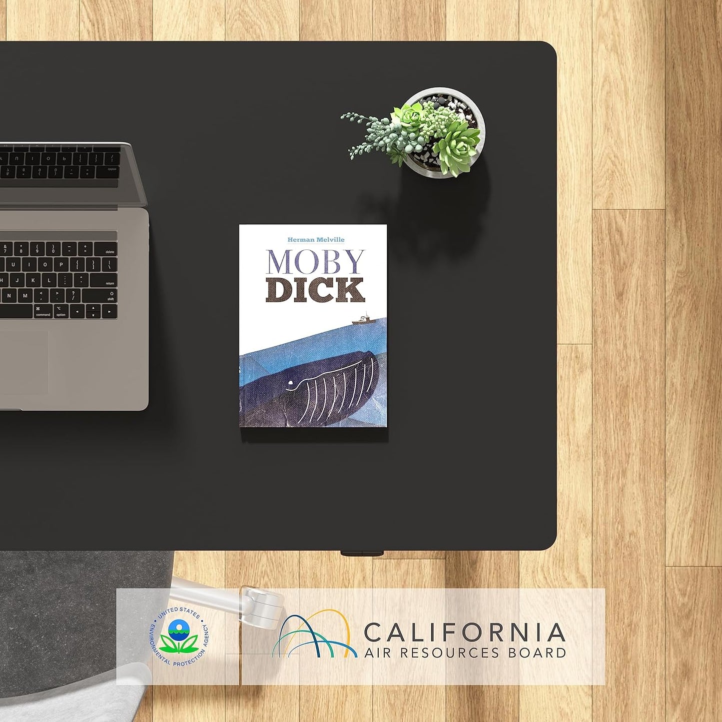 EN1 One-Piece Standing Desk, 48"X24" Seamless Desktop Electric Height Adjustable for Home Office, Study Rooms & Multi-Device Workstations, Black