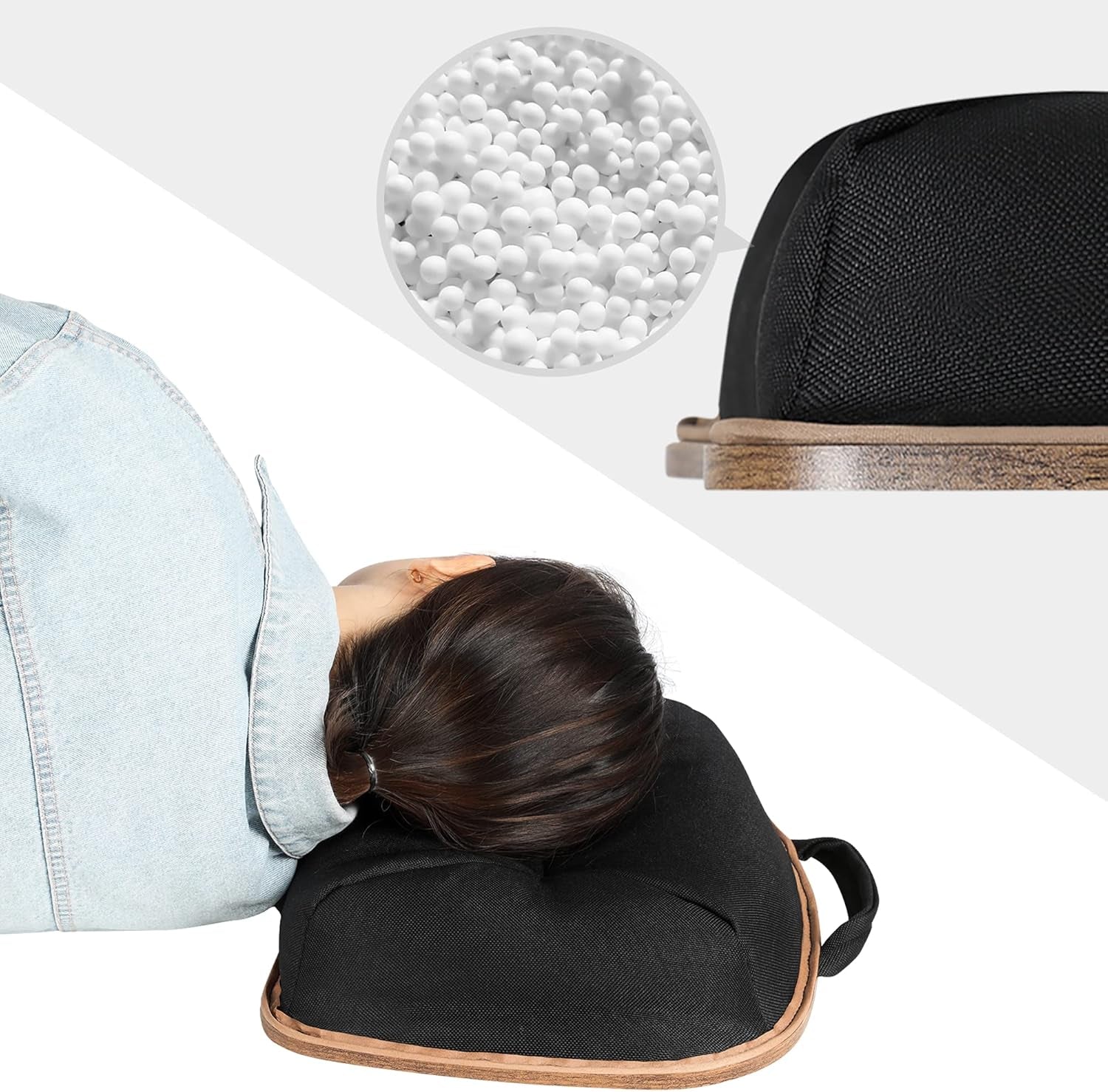 Lap Desk, Bed Tray, Laptop Table with Handle, Cushion, 12.6 X 15.7 X 3.1 Inches, Rustic Brown ULLD109B01