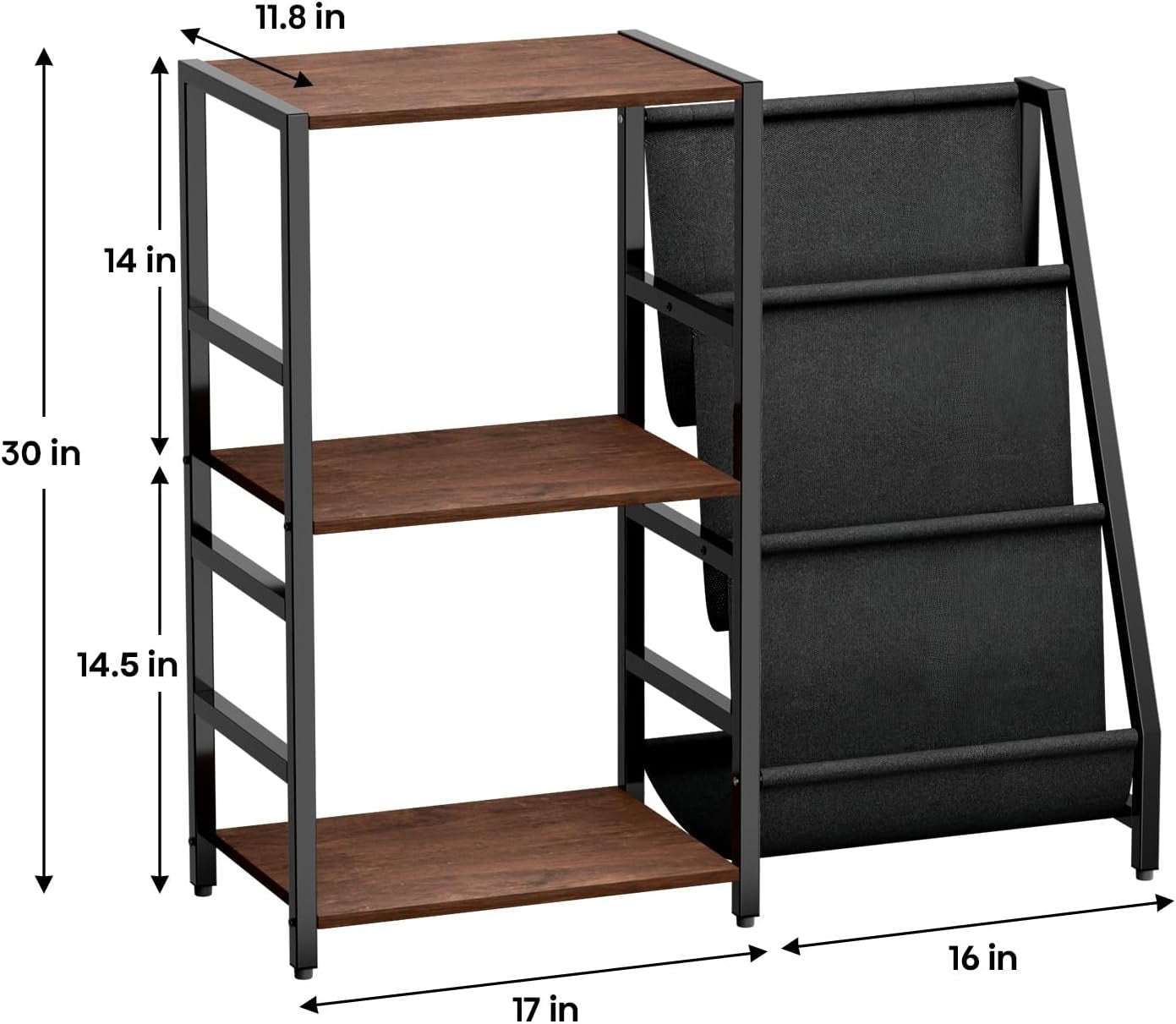 Record Player Stand, Turntable Stand with Vinyl Storage, Record Player Table Storage up to 200+ Albums, Record Player Cabinet with 3-Tier Vinyl Display, Audio Media Living Room Table