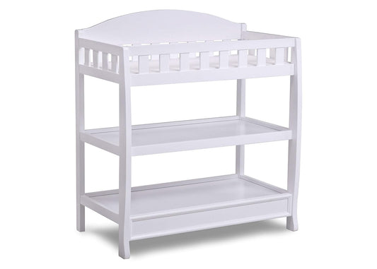 Infant Changing Table with Pad, White
