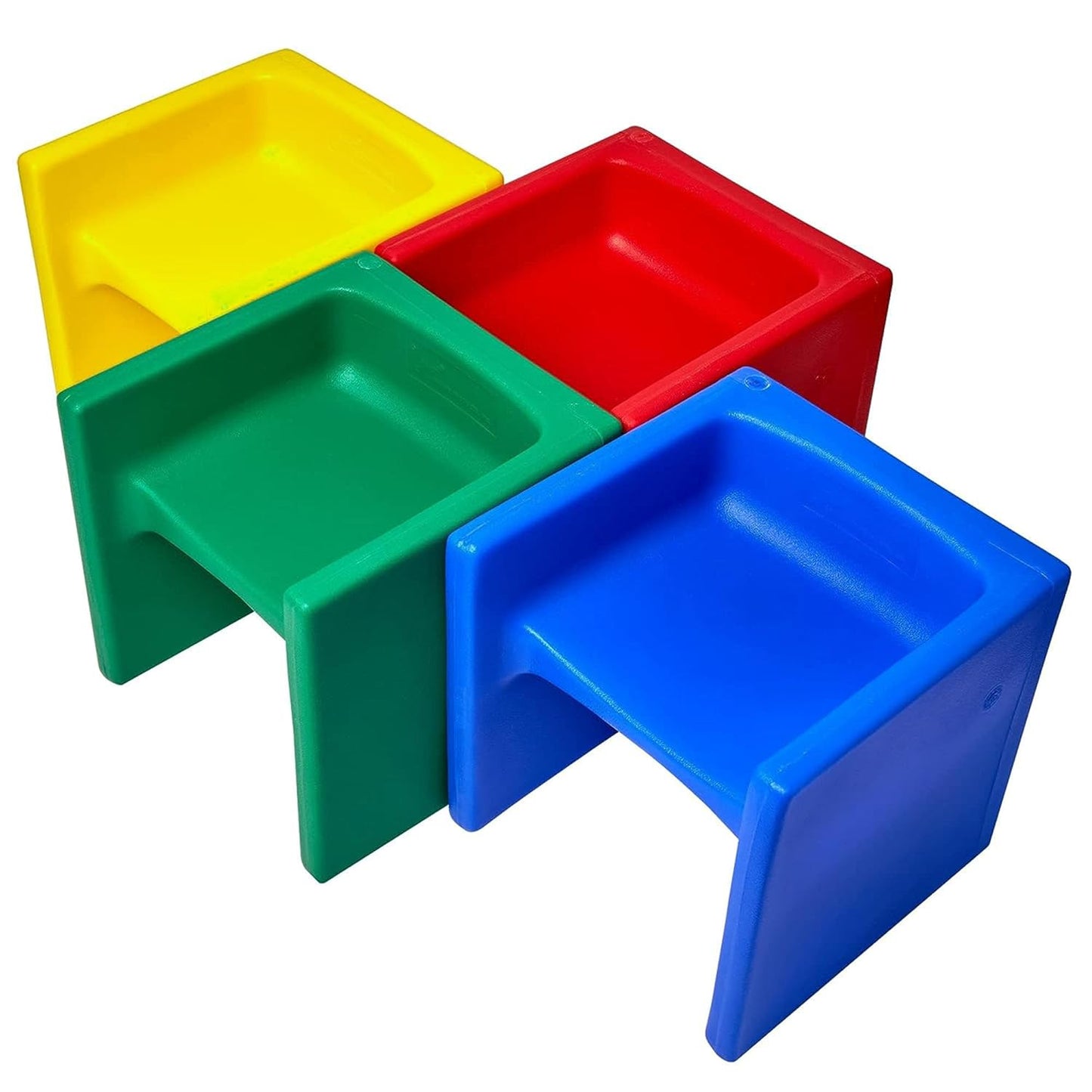 3-In-1 Cube Chair for Kids, Flexible Seating Classroom Furniture, 4-Pack