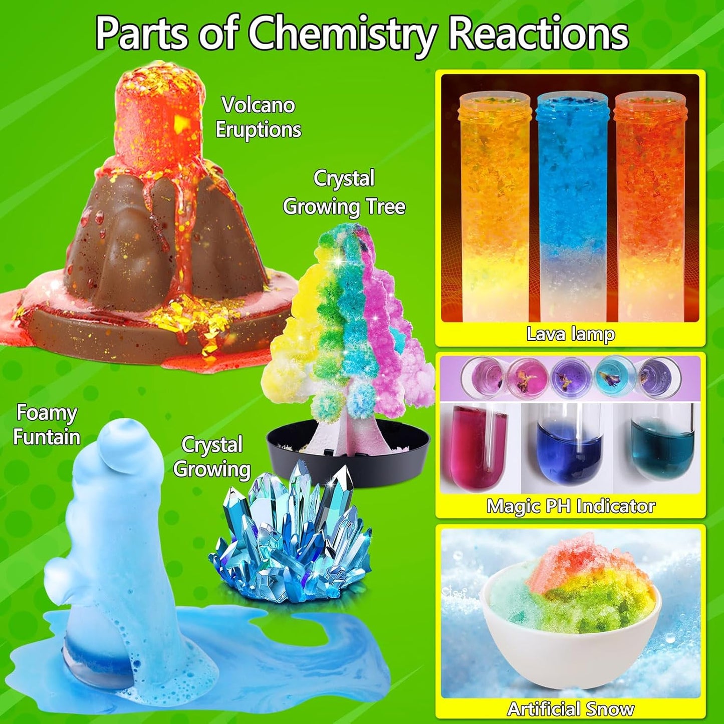 272 Experiments Science Kit for Kids, Chemistry Set, S.T.E.M Toys Boys Girls Birthday Gifts, Volcano, Crystal, Magic, Physics Lab Educational Learning Project