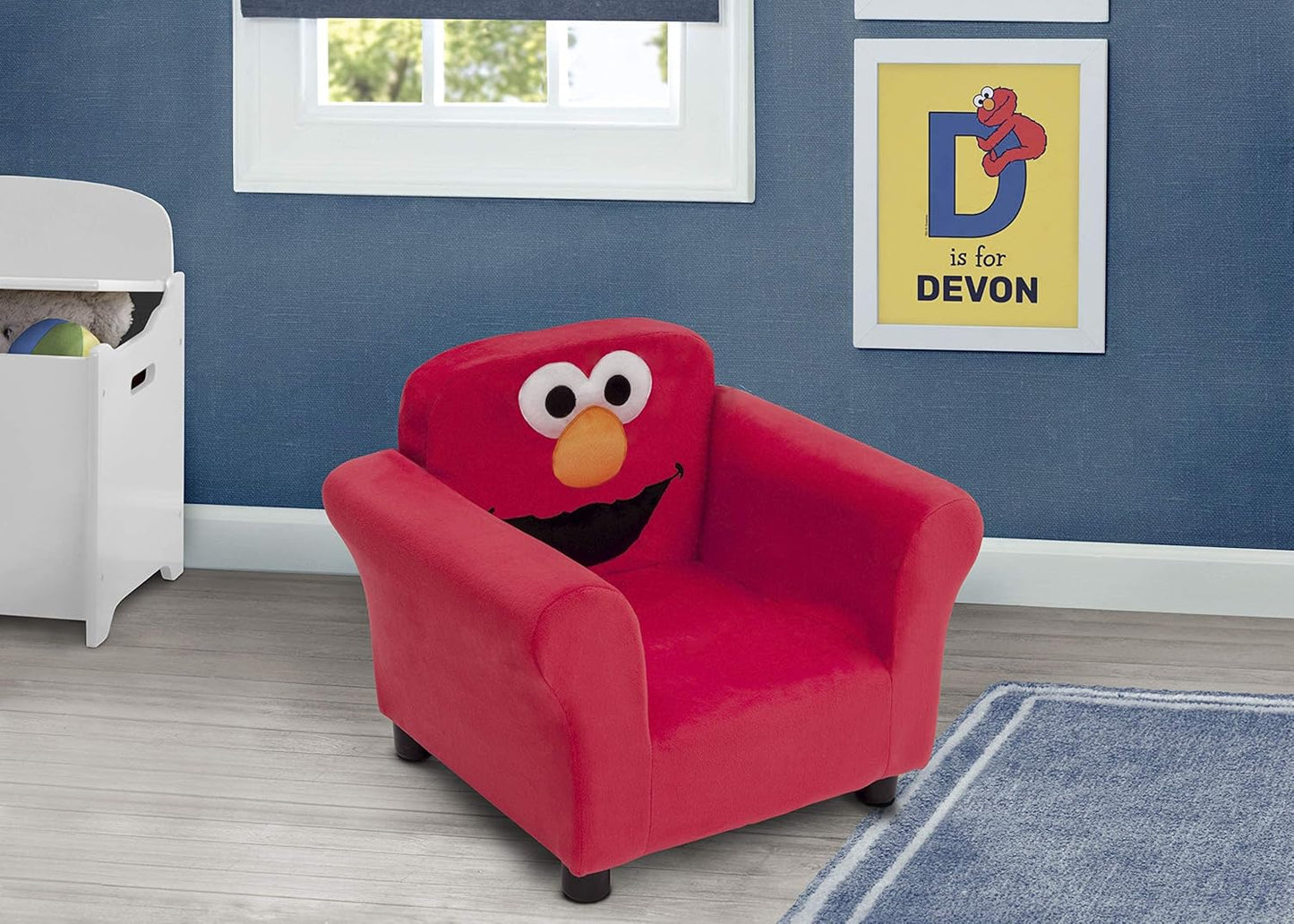 Sesame Street Elmo Upholstered Chair by , Red