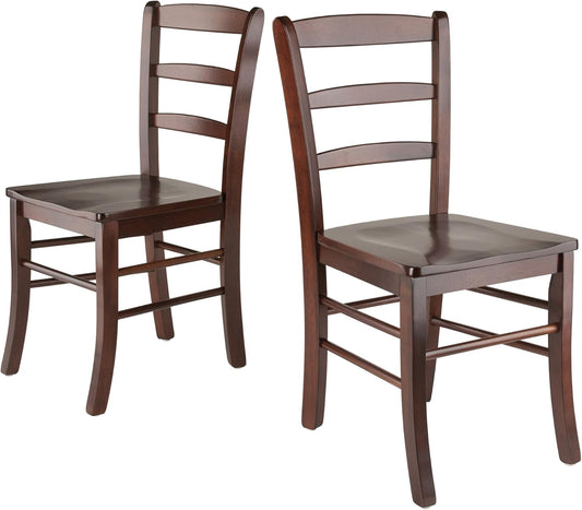 Benjamin Ladder Back Chair, Walnut, Set of 2