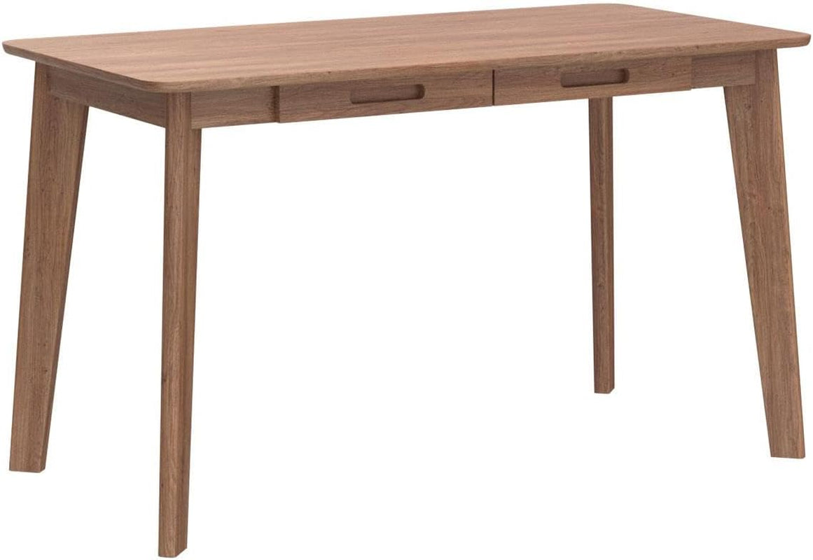 Solid Wood Writing Desk - Home Office Workbench Desk with Drawer, Laptop Computer Work Study Table