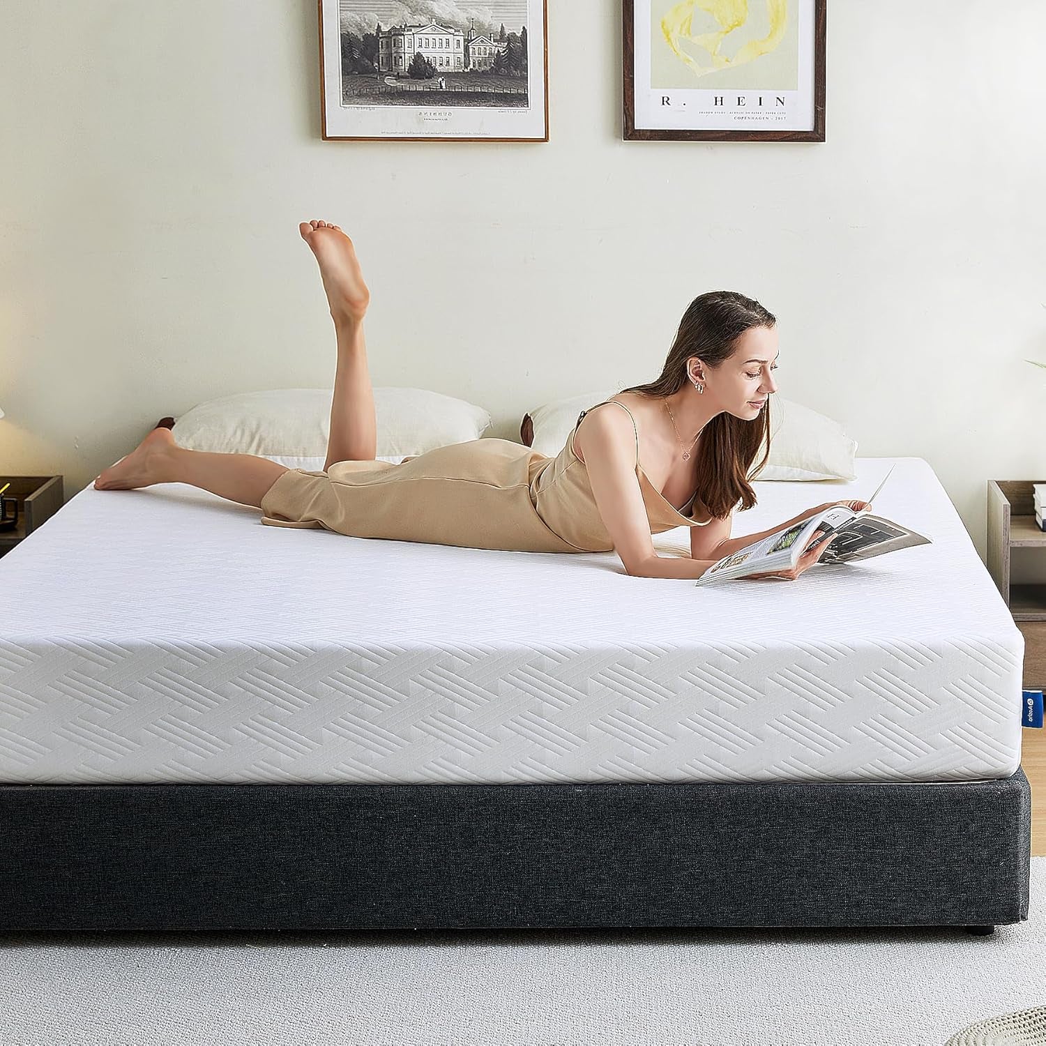 Full Size Mattress, 8 Inch Memory Foam Mattress Medium Firm Mattresses for Cool Sleep Relieving Pressure Relief Certipur-Us Certified Mattress for Kid Adult in a Box