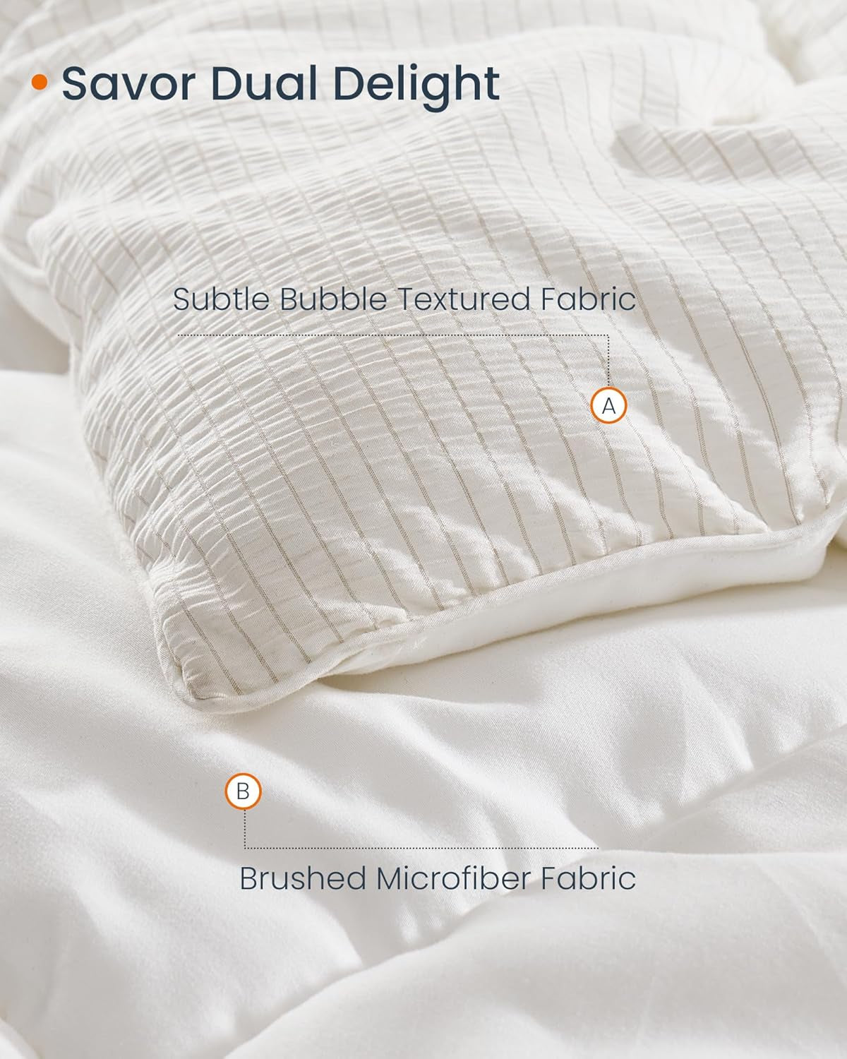 down Alternative Comforter, Qween Size Duvet Insert, 88 X 88 Inches, All-Season Quilt, Breathable Viscose and Soft Microfiber, 300 GSM Fill, for Hot Sleepers, Machine Washable, White