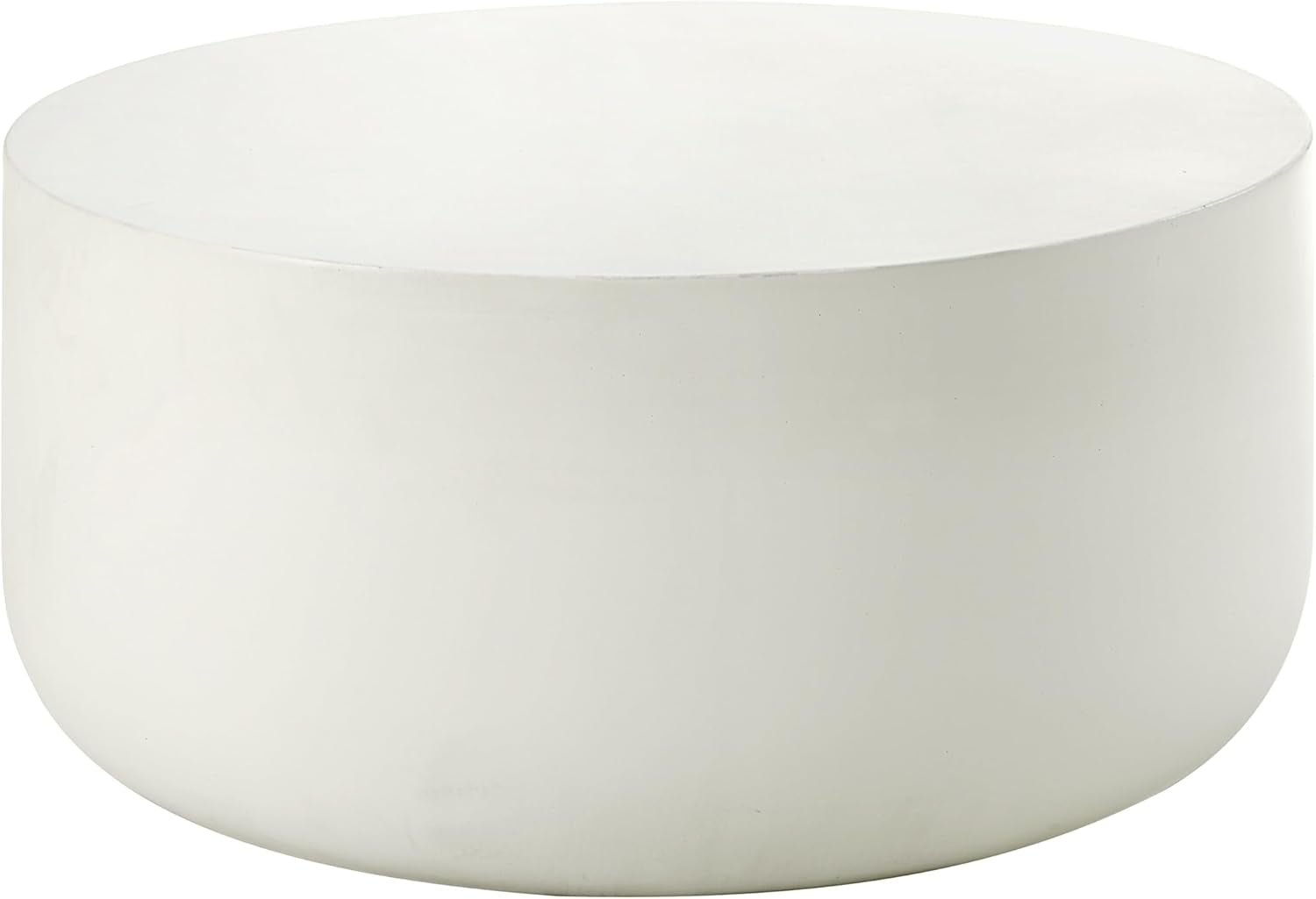 Dustan Environmental Friendly Cement Concrete Coffee Table in Natural White