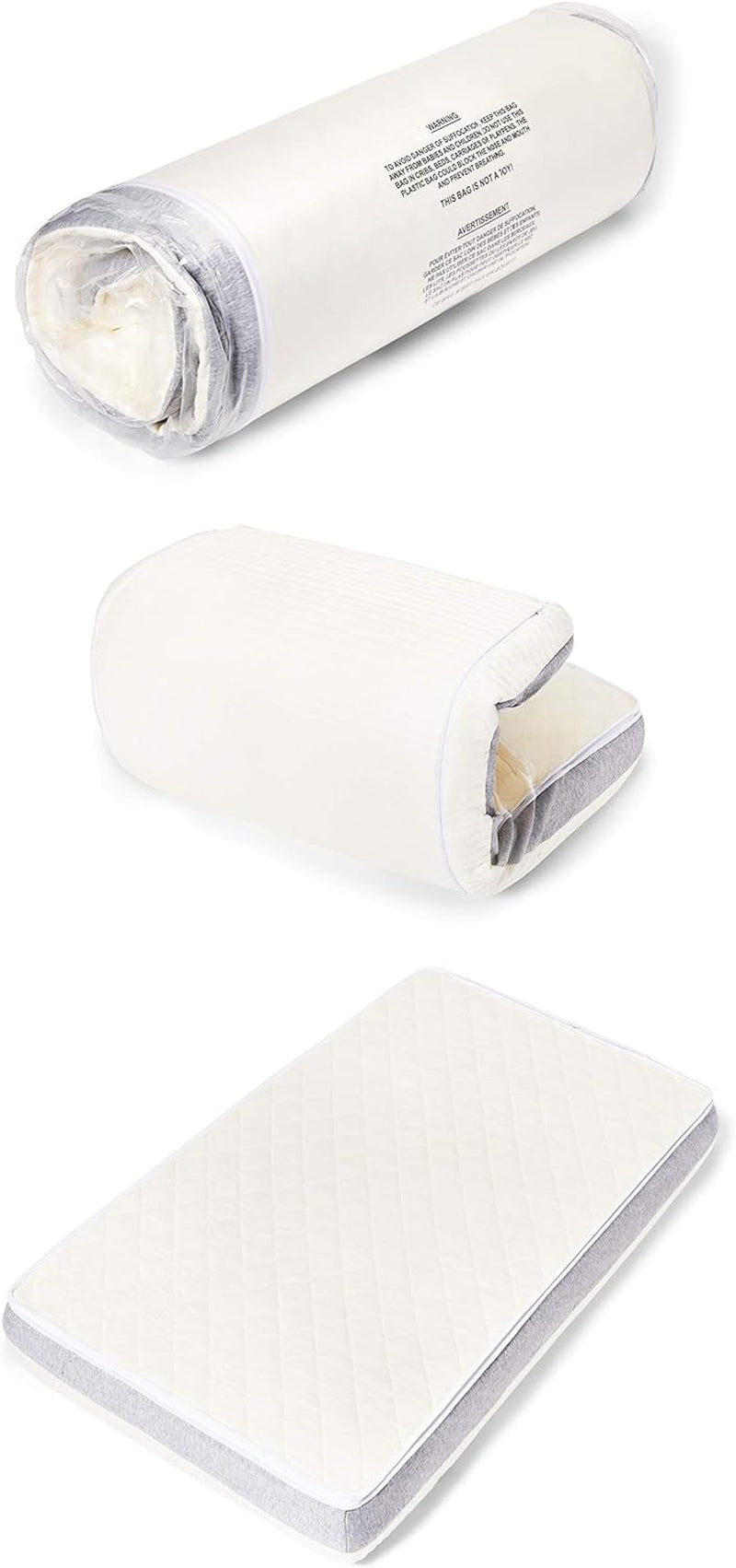 Ultra 2-In-1 Premium Dual Sided Crib & Toddler Mattress - GREENGUARD Gold, Certipur-Us Certified Foam, Machine Washable Cover with 100% Waterproof Surface, Fits Standard Crib & Toddler Beds