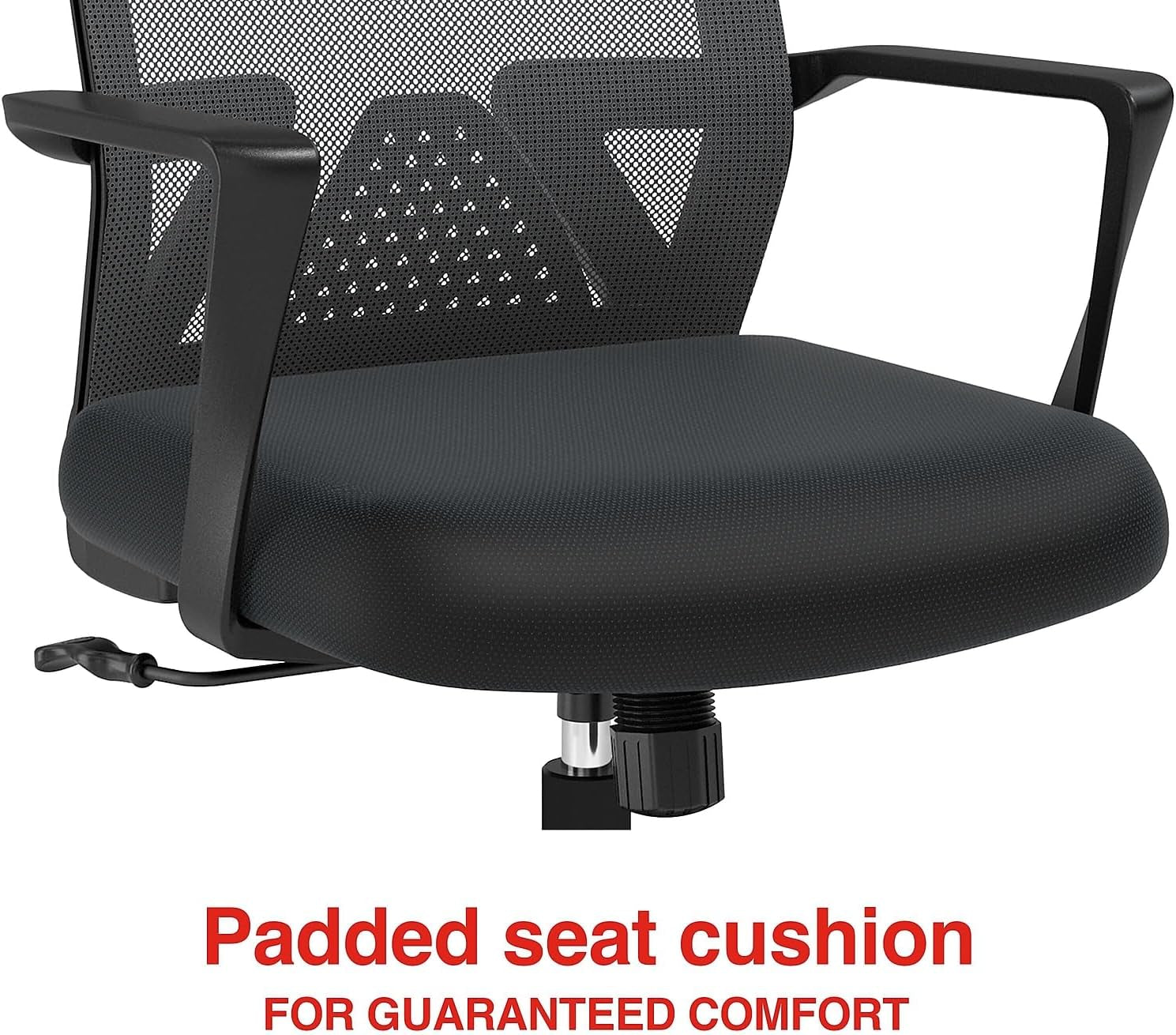 Cartwright Ergonomic Office Desk Chair, Adjustable with Breathable Mesh & Lumbar Support, Perfect for Home & Office, Black