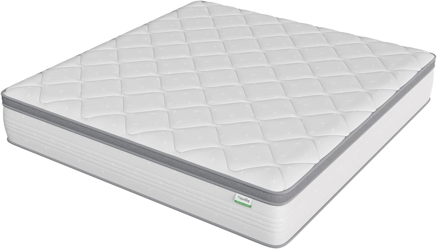 Twin Mattress, 10 Inch Twin Hybrid Mattress for Kids, Pocket Innerspring Pillow Top Mattresses for Motion Isolation, Pressure Relief & Edge Support, Medium Firm Feel