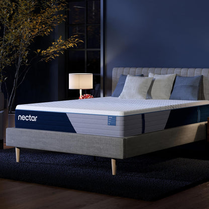 Classic Hybrid 12” Queen Mattress - Medium Firm - Memory Foam & Innerspring Coils - Cooling Top Layer - Back Pain Relief - Mattress in a Box - 365-Night Trial & Forever Warranty