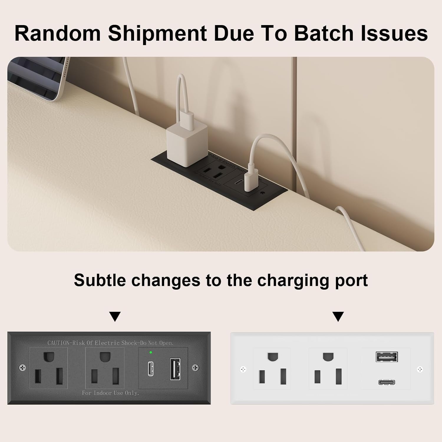 Full Size Bed Frame with 4 Storage Drawers and LED Lights, Upholstered Platform Bed with Adjustable Headboard and Charging Station, Metal Slats Support, No Box Spring Needed,Easy Assembly, White