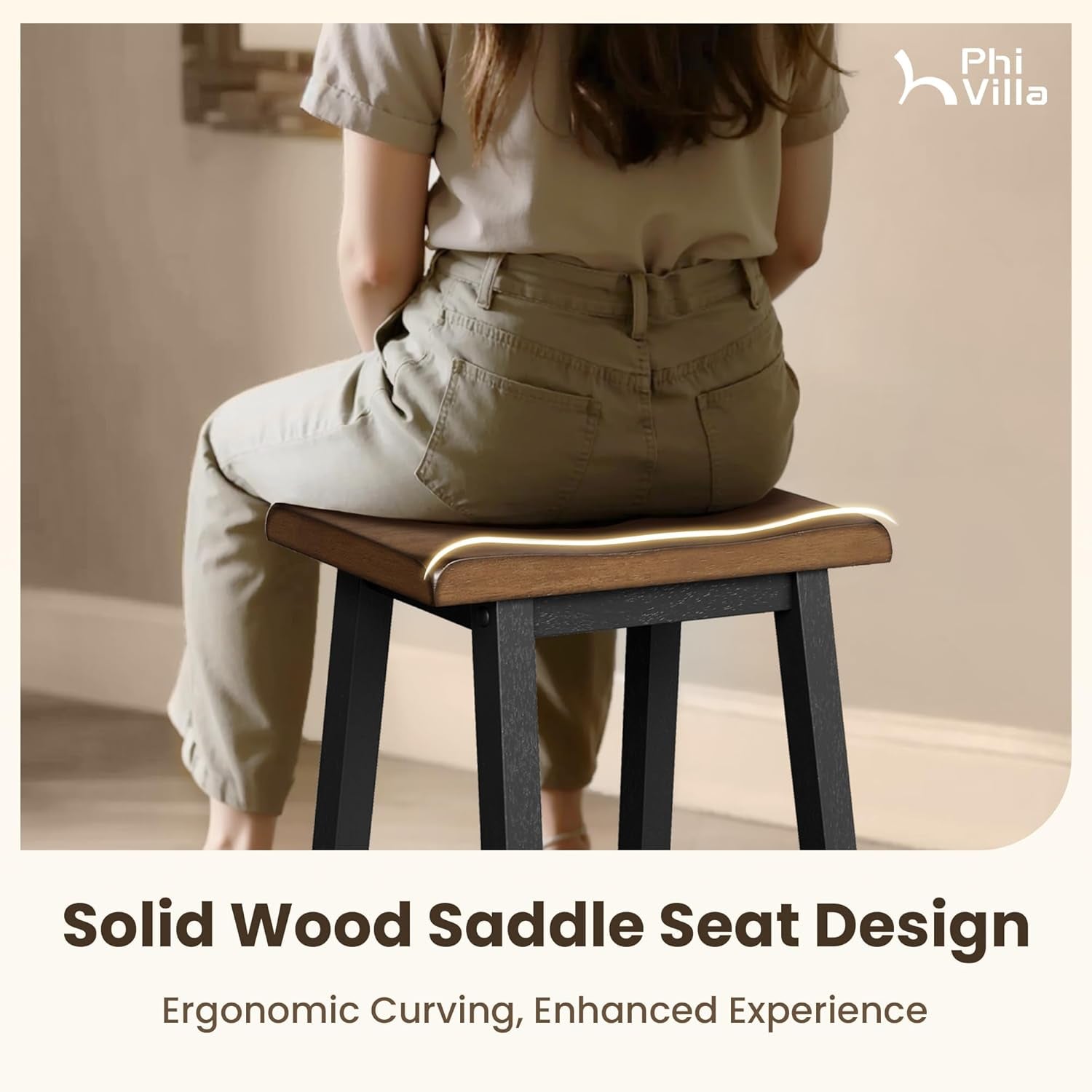 Dining Table Set for 4, Counter Height Dining Table Set with Bench and 2 Chairs, Wooden Kitchen Table Set,Rustic Farmhouse Dinning Table Set, Rustic Caramel