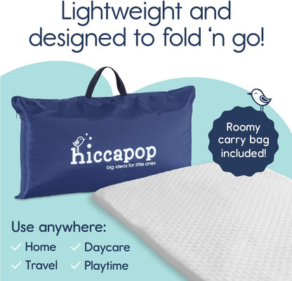 Playard Mattress Pad (38"X26"X1.25"), Playpen Pad, Portable Crib Mattress with Carry Bag, 1.25" Thick