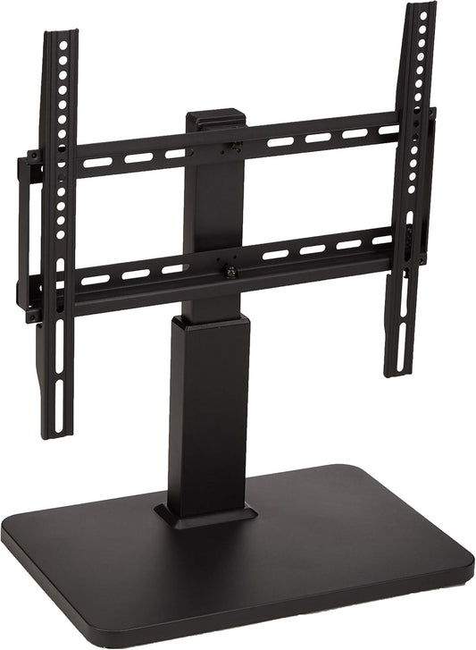 Swivel Pedestal Table Top TV Mount for 32" to 65" Tvs up to 55 Lbs, Height Adjustable 14-19 Inches, Max VESA 400X400, Black