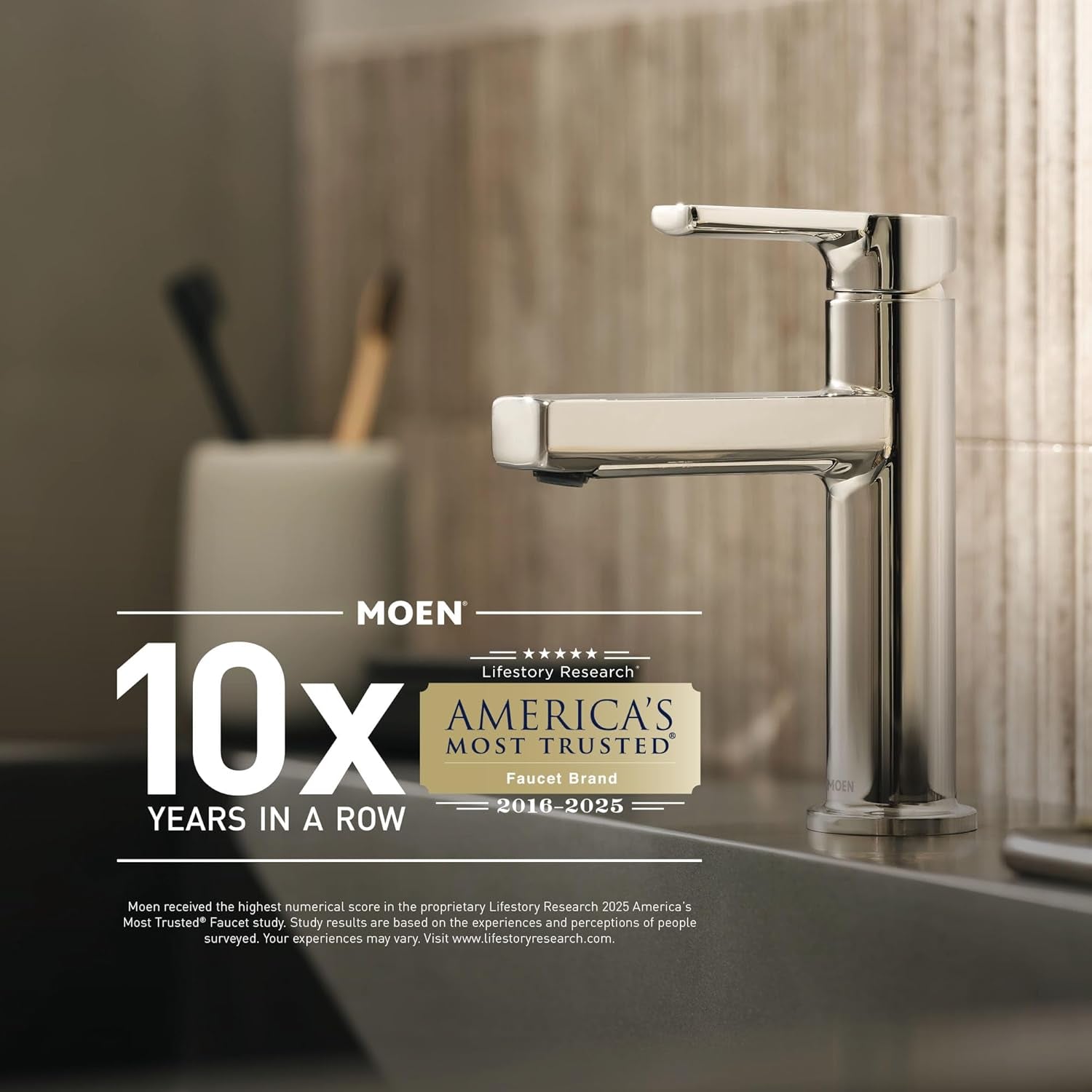Home Care Bathroom Safety 24 Inch Stainless Steel Handicap Grab Bar for Bathtub and Shower, Slip Resistant Peened Texture, Elderly Assistance Product, Polished Brass, R8724P