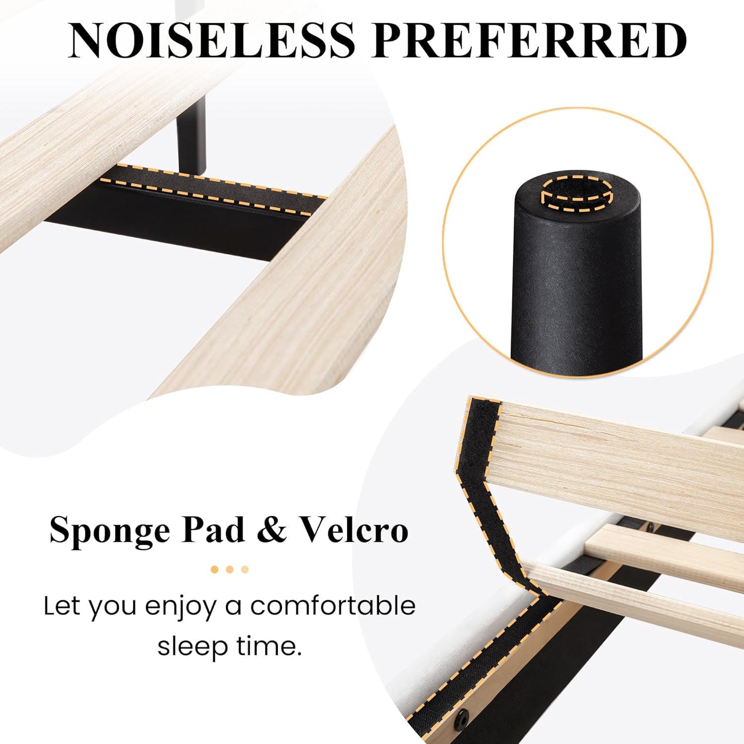 Queen Upholstered Platform Bed Frame with Vertical Channel Tufted Velvet Fabric Adjustable Headboard, Wooden Slats Support, Mattress Foundation, Box Spring Optional, White