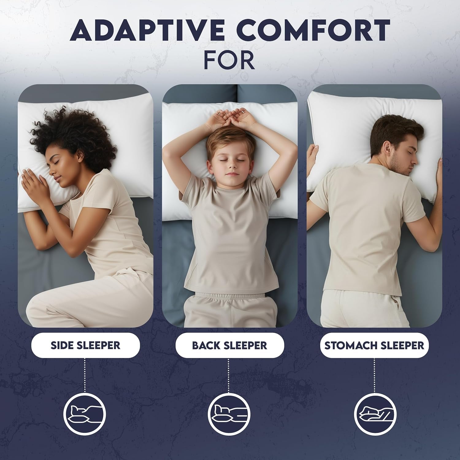 Bed Pillows for Sleeping King Size (White), Set of 2, Soft & Fluffy Pillow with down Alternative Filling, Cooling, Hotel Quality, Gusseted Pillow for Back, Stomach or Side Sleepers