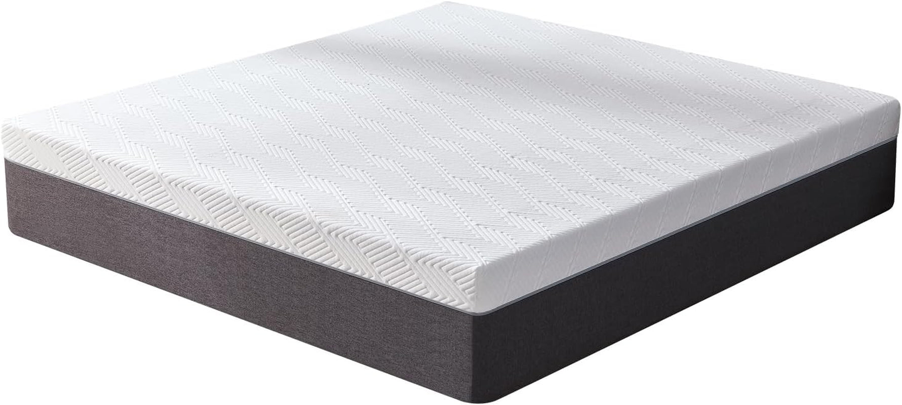 10 Inch Queen Mattress No Fiberglass Gel Memory Foam Mattress for Back Pain, Relieve Pressure with Medium Firm Support & Motion Isolation, Certified Safe Materials, 80" L X 60" W