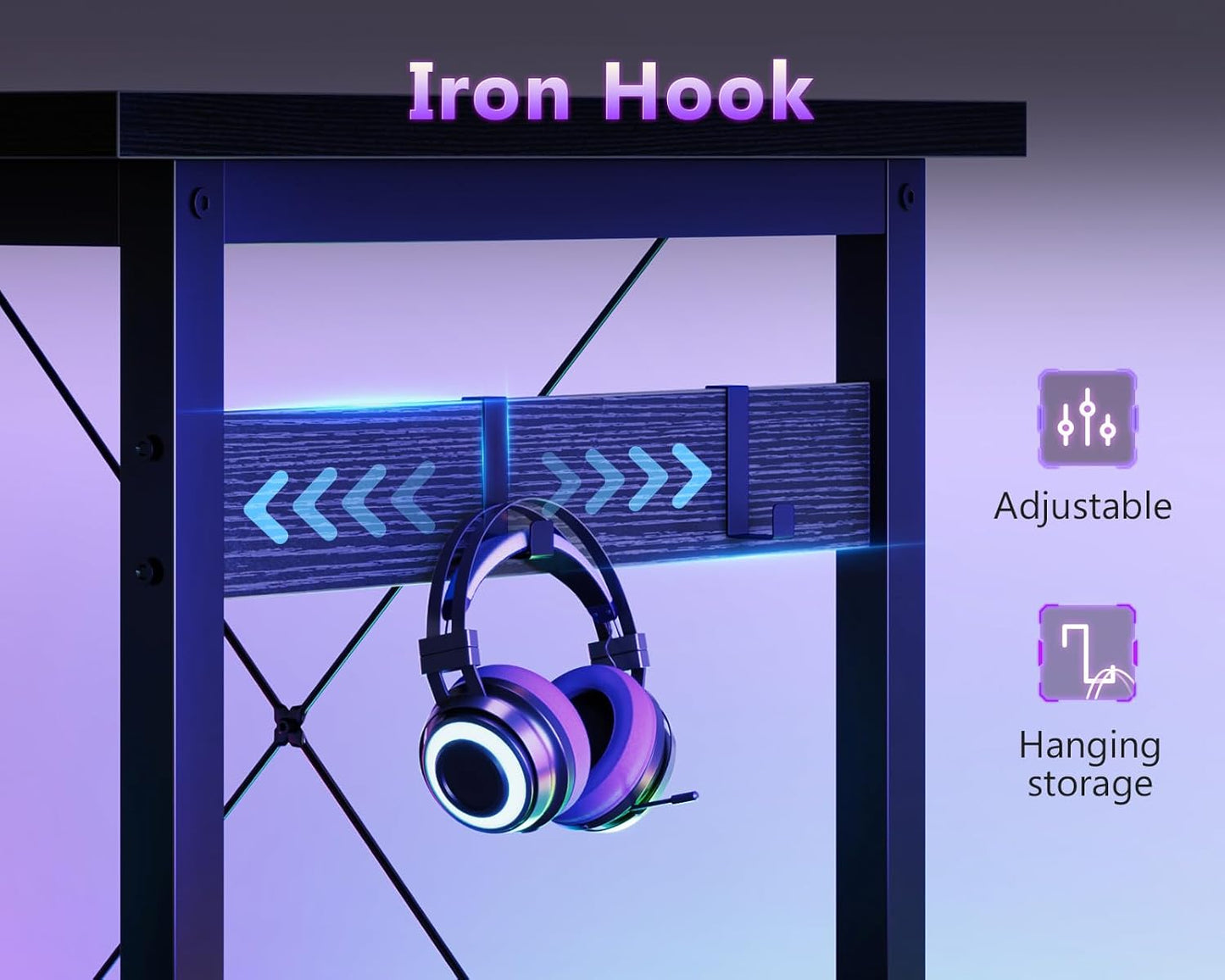 66" L Shaped Gaming Desk, Corner Computer Desk, Sturdy Home Office Computer Table, Writing Desk, Larger Gaming Desk Workstation, Black