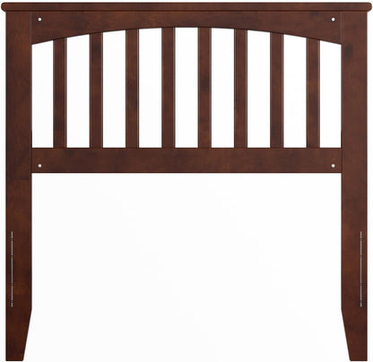 , Mission Twin Solid Wood Headboard, Walnut