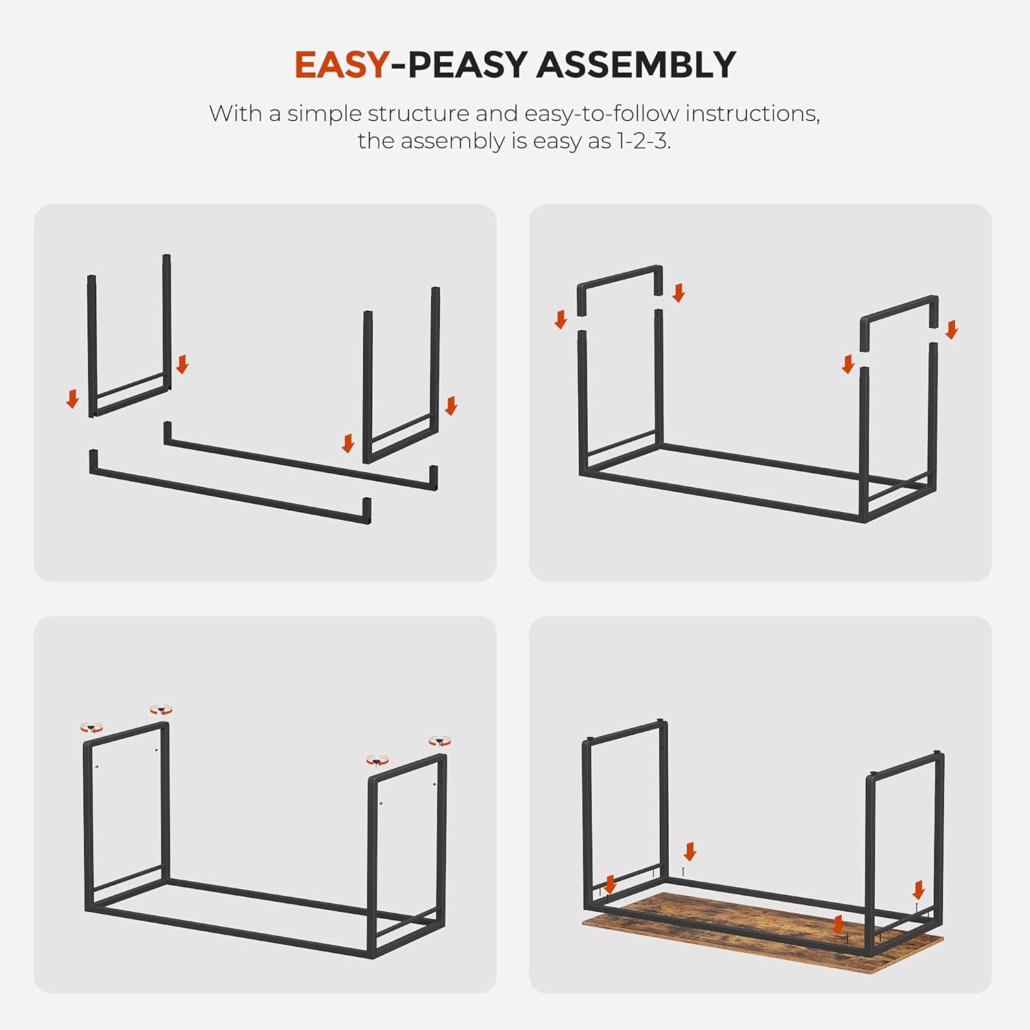 Computer Desk, Office Desk with 8 Hooks, for Study, Home Office, Easy Assembly, Industrial Design, 55.1 X 23.6 X 29.5 Inches, Greige and Black ULWD059B02