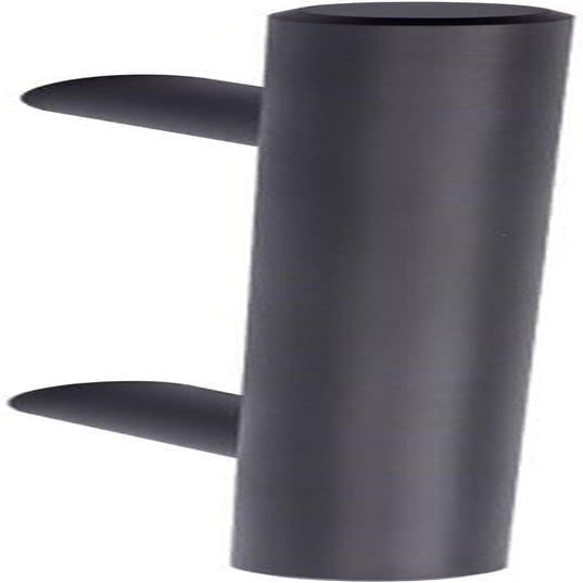 Euro Bar Cabinet Handles, Drawer Pulls, 5.38-Inch Length, 3-Inch Hole Center, 1/2-Inch Diameter, Matte Black, 10-Pack, AB1500-FB-10
