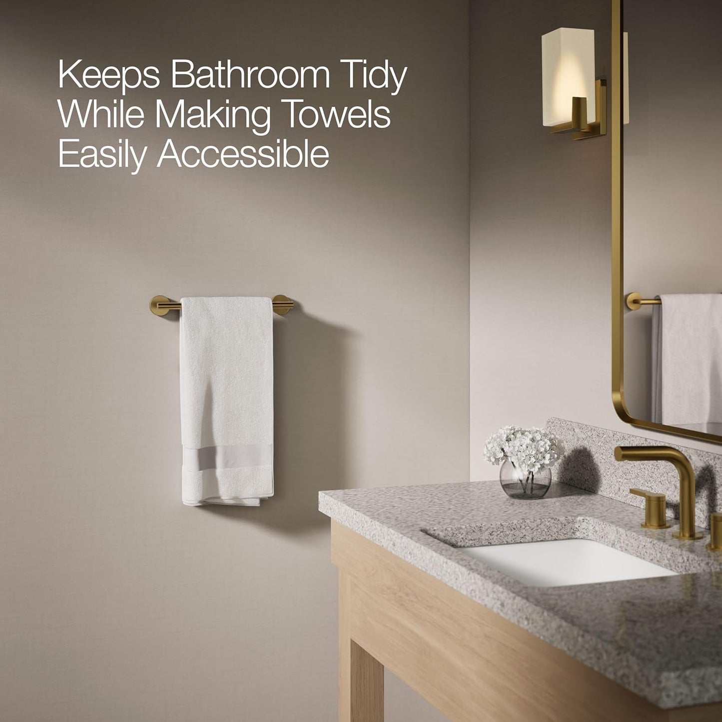 27288-2MB Elate® 12" Towel Bar, Vibrant Brushed Moderne Brass