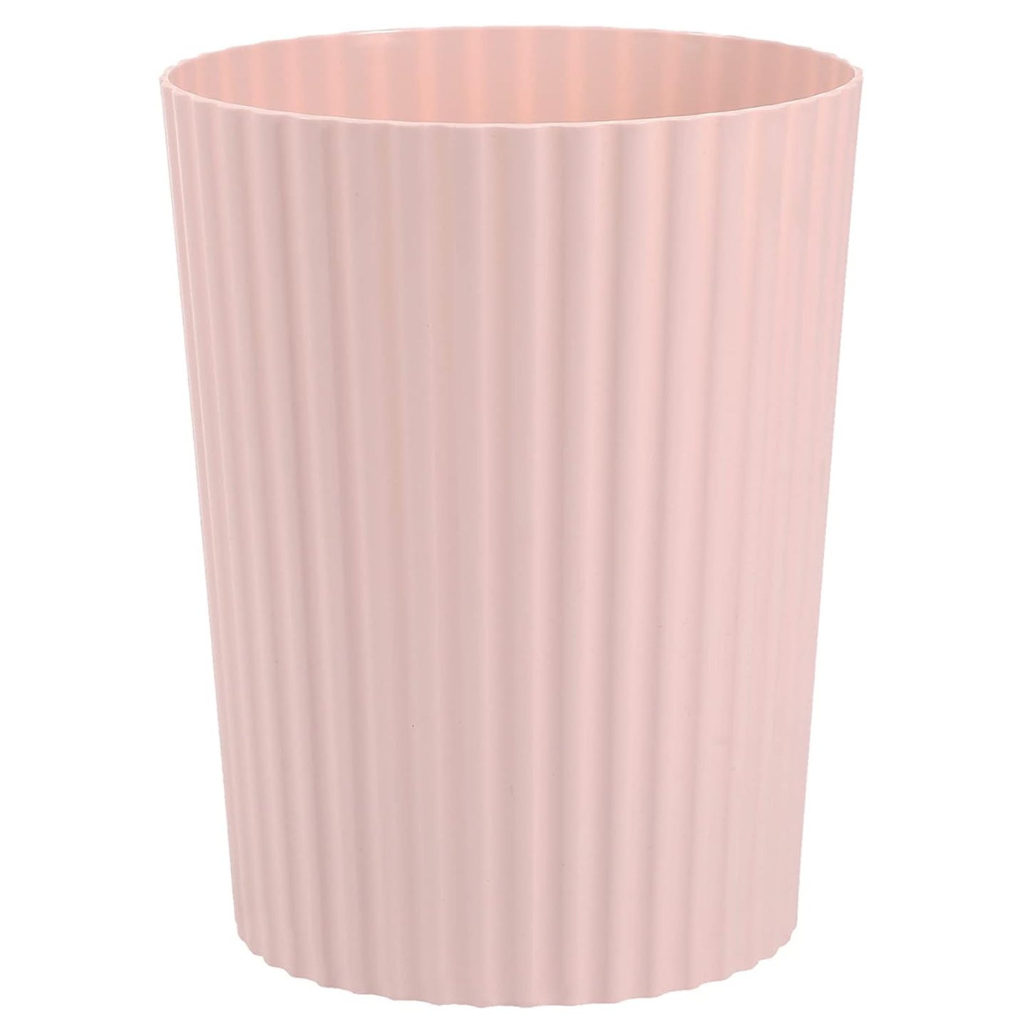 Small Trash Can Plastic Wastebasket round Garbage Container Bin for Bathroom, Kitchen, Bedroom, Home Office, College Dorm, Pink
