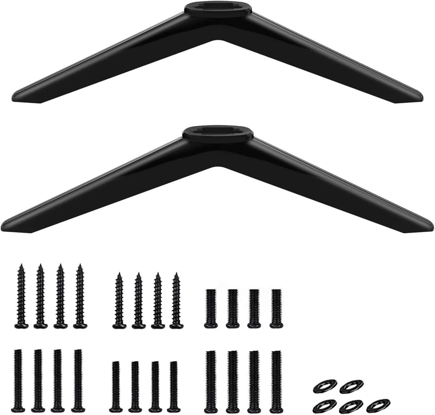 Replacement TV Base Stand for TCL Roku TV Legs - Compatible with TCL Smart TV Models 32S321, 40S325, 43S303, 50S425, 55S525 Easy to Install with Screw Kits
