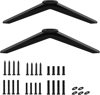 Replacement TV Base Stand for TCL Roku TV Legs - Compatible with TCL Smart TV Models 32S321, 40S325, 43S303, 50S425, 55S525 Easy to Install with Screw Kits