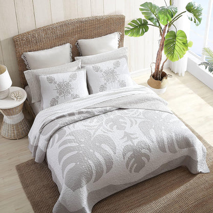 Tommy Bahama - King Sham, Cotton Bedding with Envelope Closure, Breathable Bedding Set (Molokai Grey)
