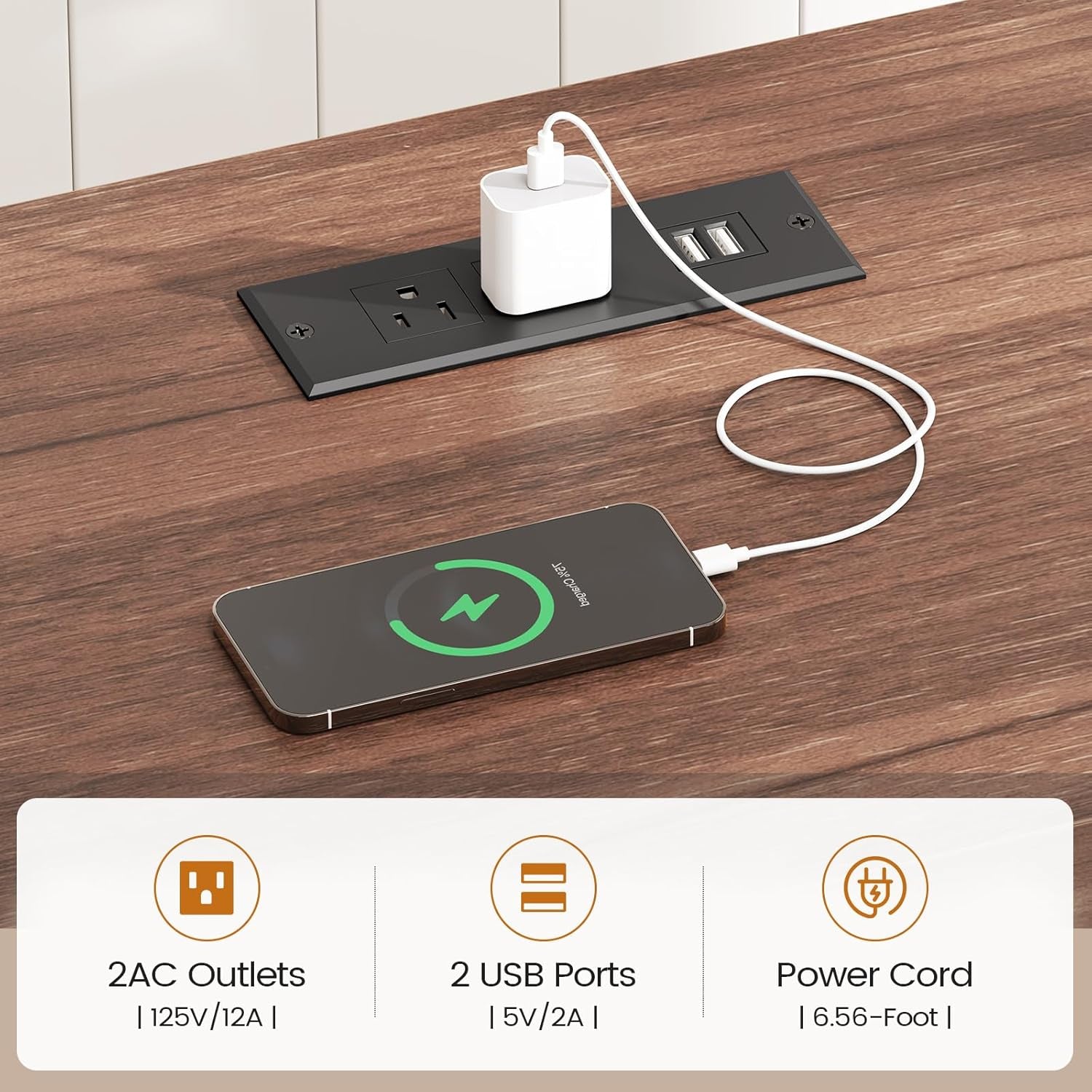 Farmhouse L Shaped Standing Desk, 55 Inch Height Adjustable Corner Desk with Storage Drawers, Standing Computer Desks with Power Outlets for Home Office, White