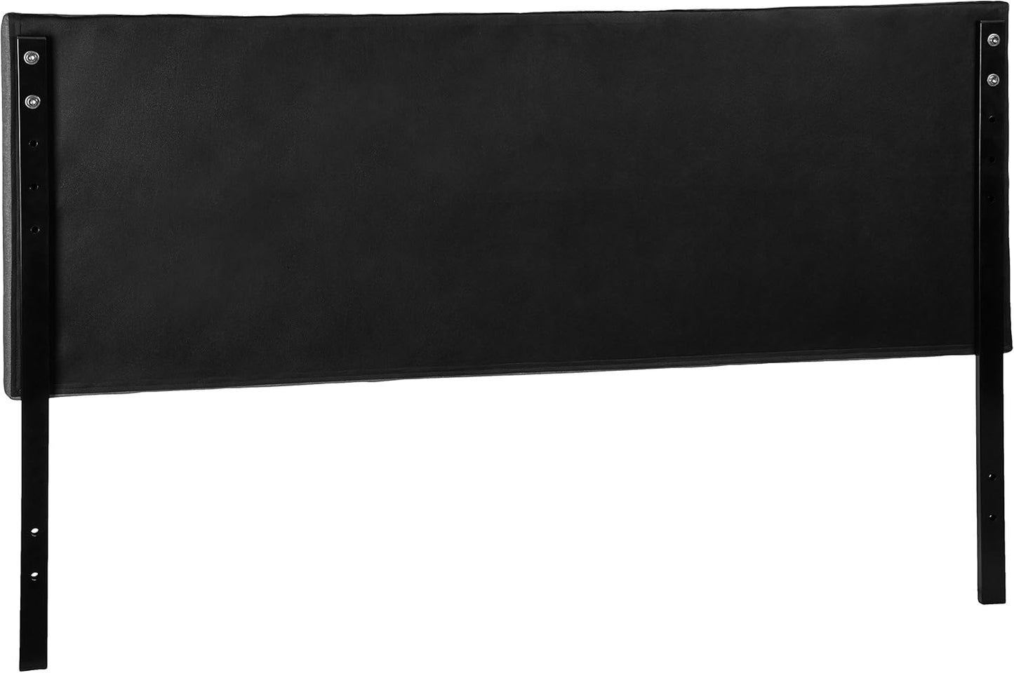 Faux Linen Upholstered Tufted Headboard with Adjustable Height, King, Gray