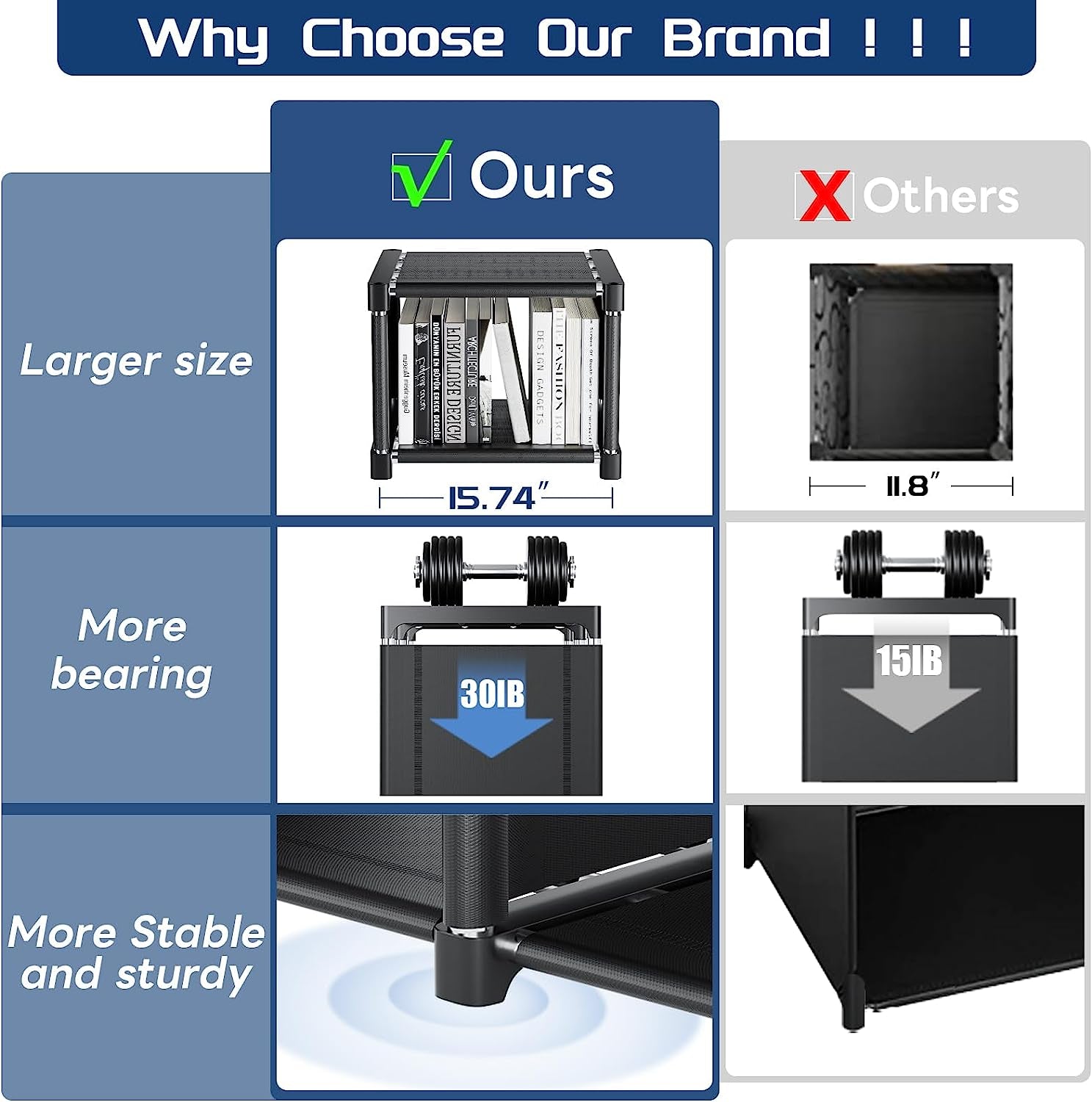 Book Shelf, 12 Cube Storage Organizer, DIY Bookcase, Metal Bookshelf,Tall Book Case for Bedroom, Living Room,Office,Closet, Black Cubicle Rack