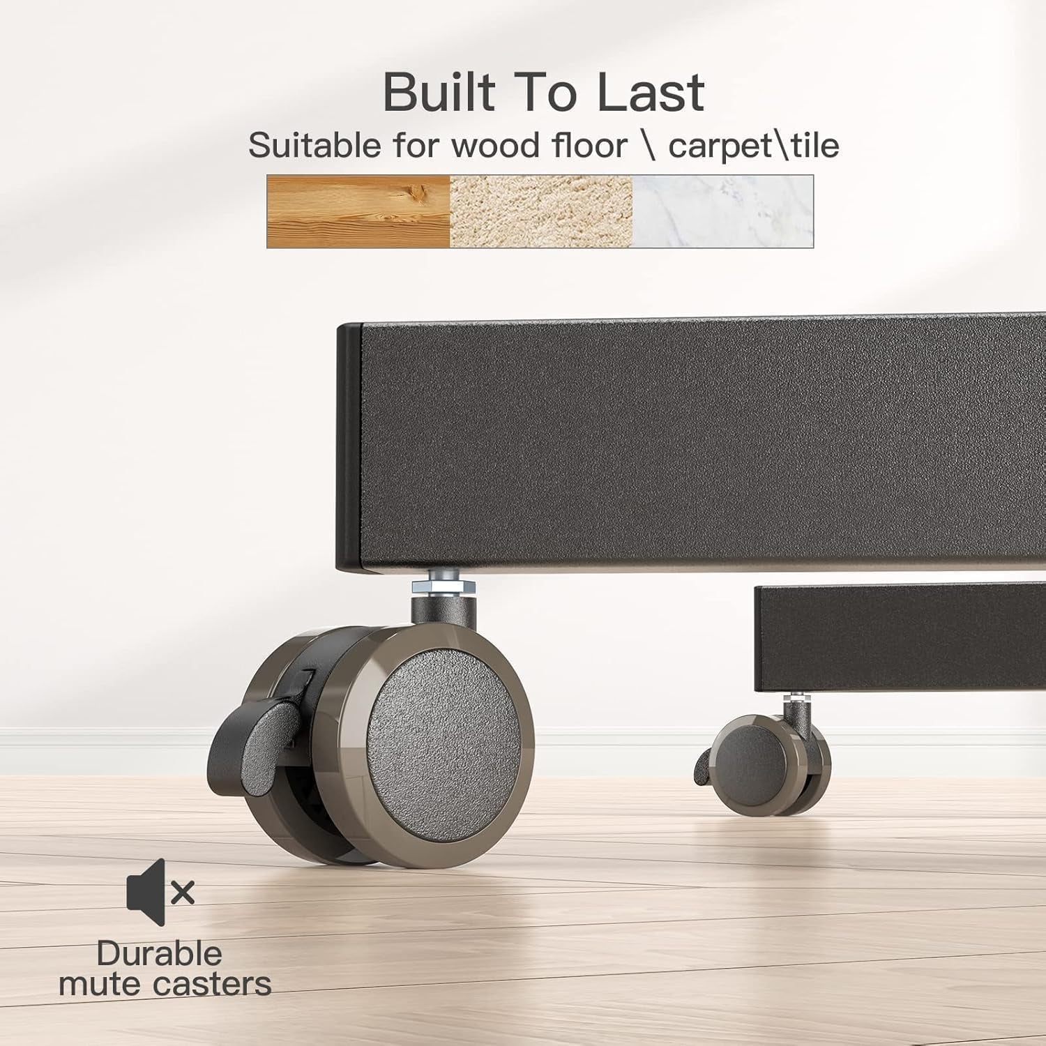 Mobile TV Cart, Rolling TV Stand for 13-50 Inch with 30° Tilt Universal Tvs Cart for LED/LCD/OLED Height Adjustable Floor TV Stand Holds 44Lbs Portable Monitor Stand Max VESA 200X200Mm