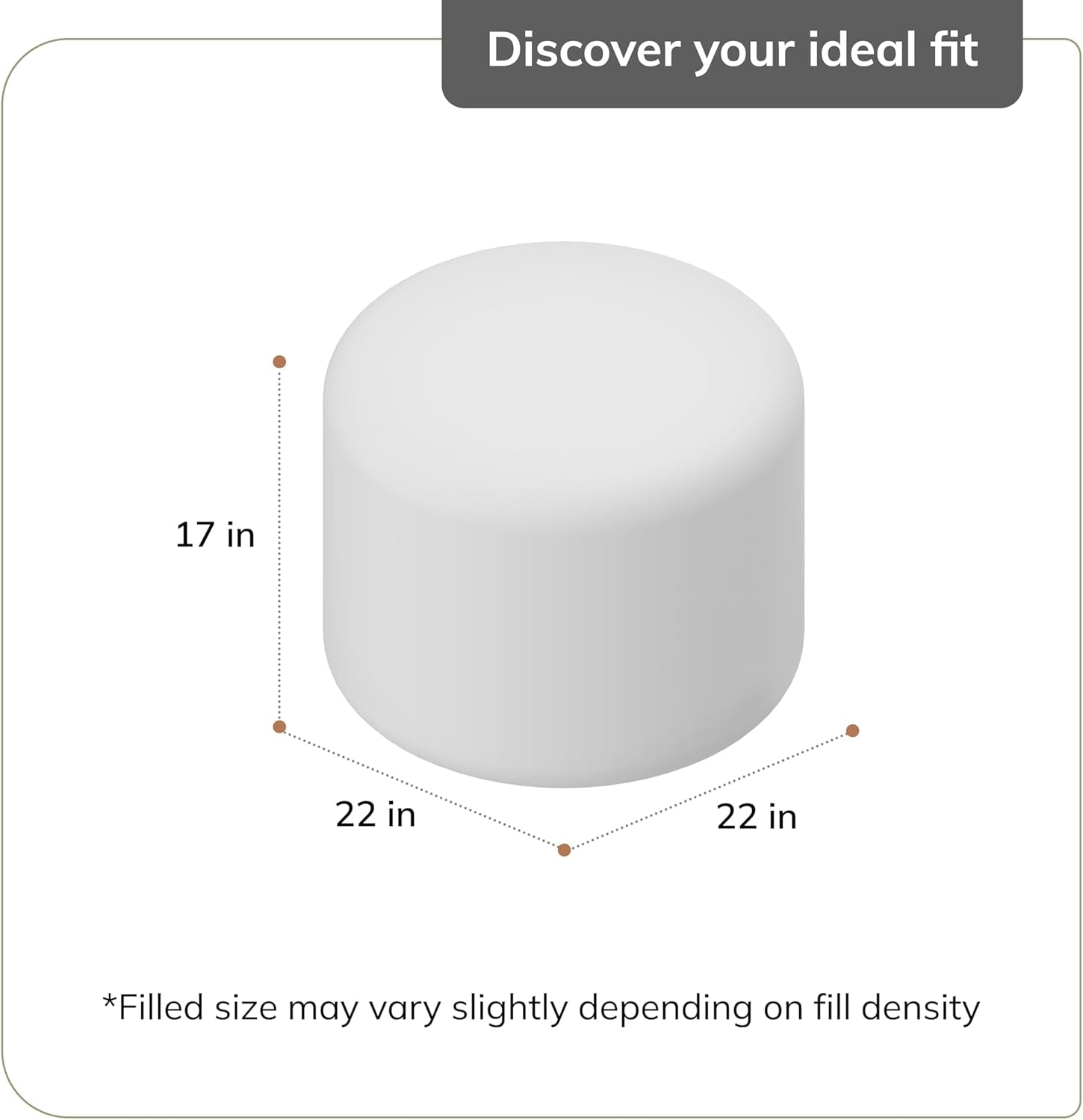 Artisan Crafted Cotton Blend Pouf Ottoman | Versatile Floor Seating & Footstool for Living Room | Modern Boho Home Décor Accent | Filled Pouffe