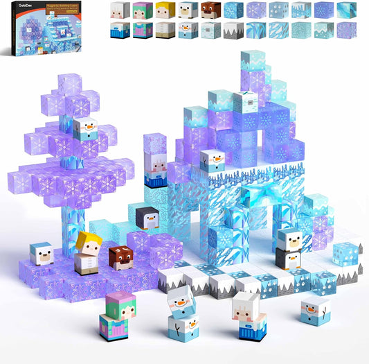 Magnetic Blocks Magnet Building Toys, Princess Castle Toys for Girls, STEM Creative Sensory Birthday Gift for Kids Age 3+ Years Old