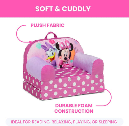 - Minnie Mouse Cozee Buddy Flip-Out Kids Chair, Pink