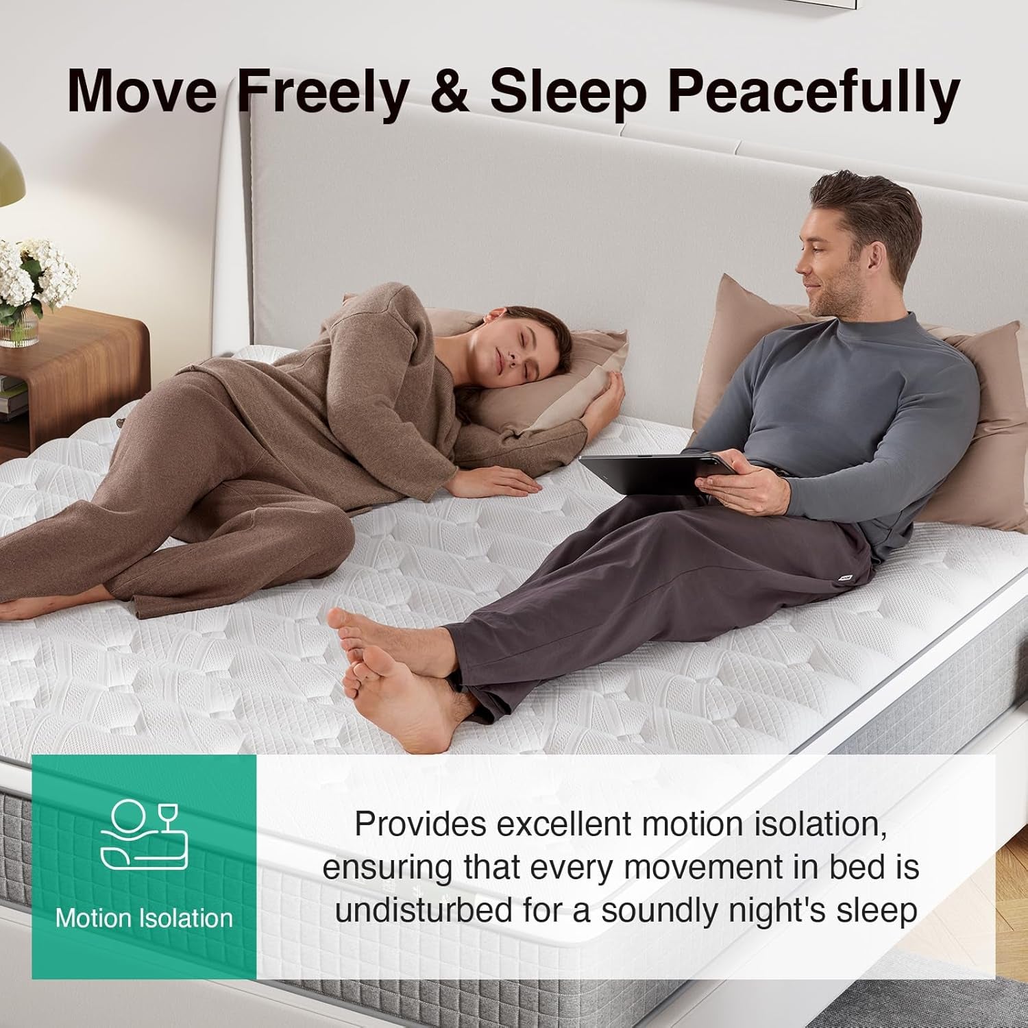 King Size Mattress 10 Inch,Hybrid Mattress King with Gel Memory Foam, Cool-Touch Nylon Cover & Pocketed Coils for Targeted Zones Support & Deep Restful Sleep Certipur-Us Certified