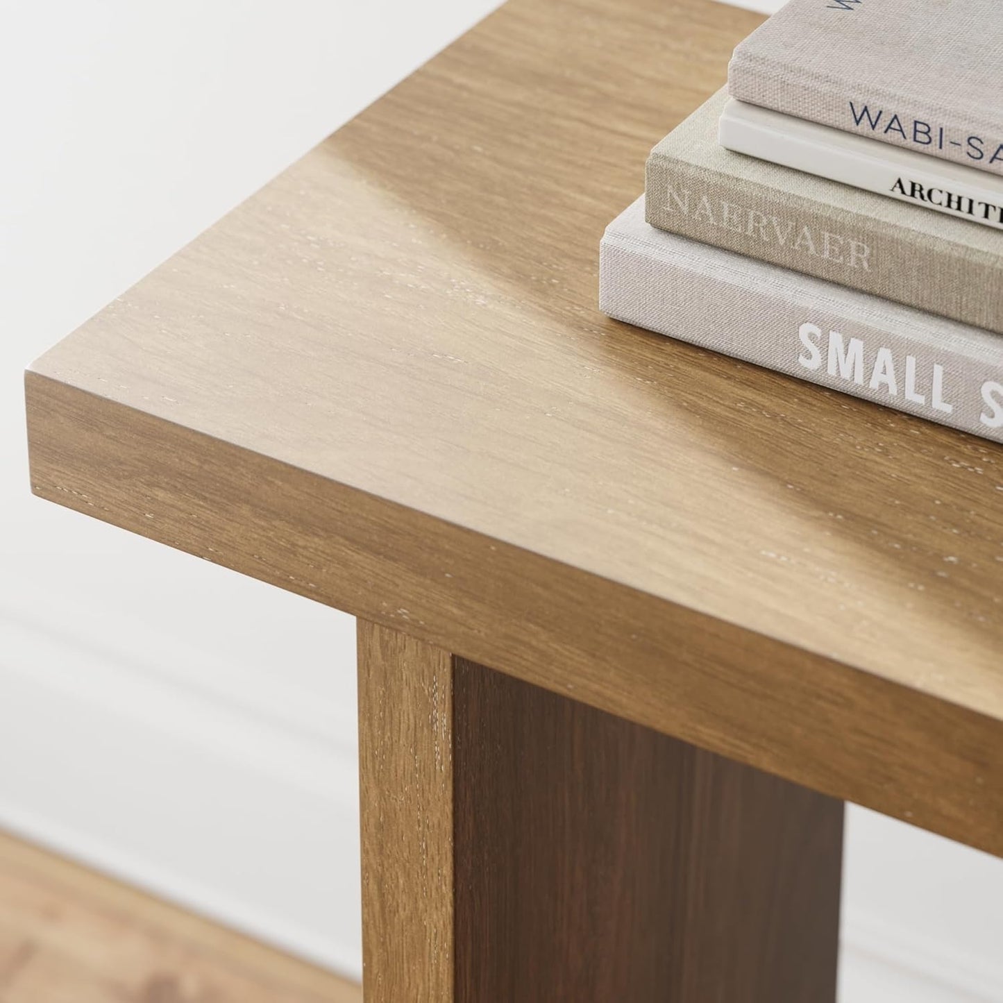 Virgo Wood Accent Storage Console Sofa Table, for Entryway, Hallway or Living Room, 1, Light Brown