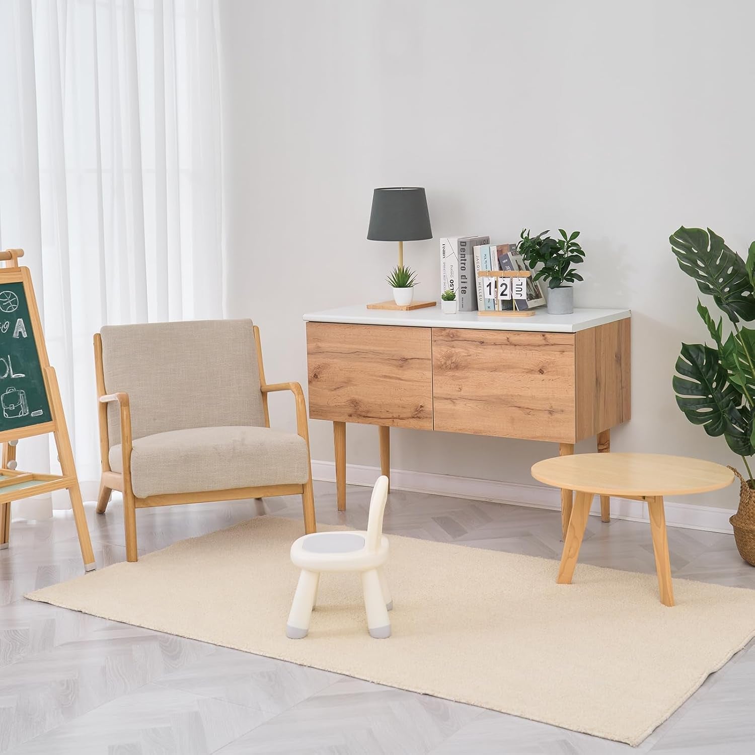 Toddler Chair, Ergonomic Kids Chair, Durable and Sturdy Small Plastic Child Chair for Toddlers 1–3